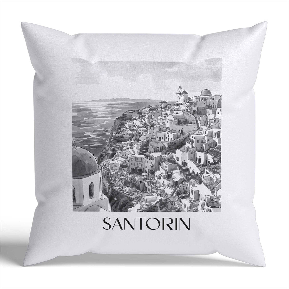 santorin-griechenland-griechenland-kissenbezug-aquarell-schwarz-weiss