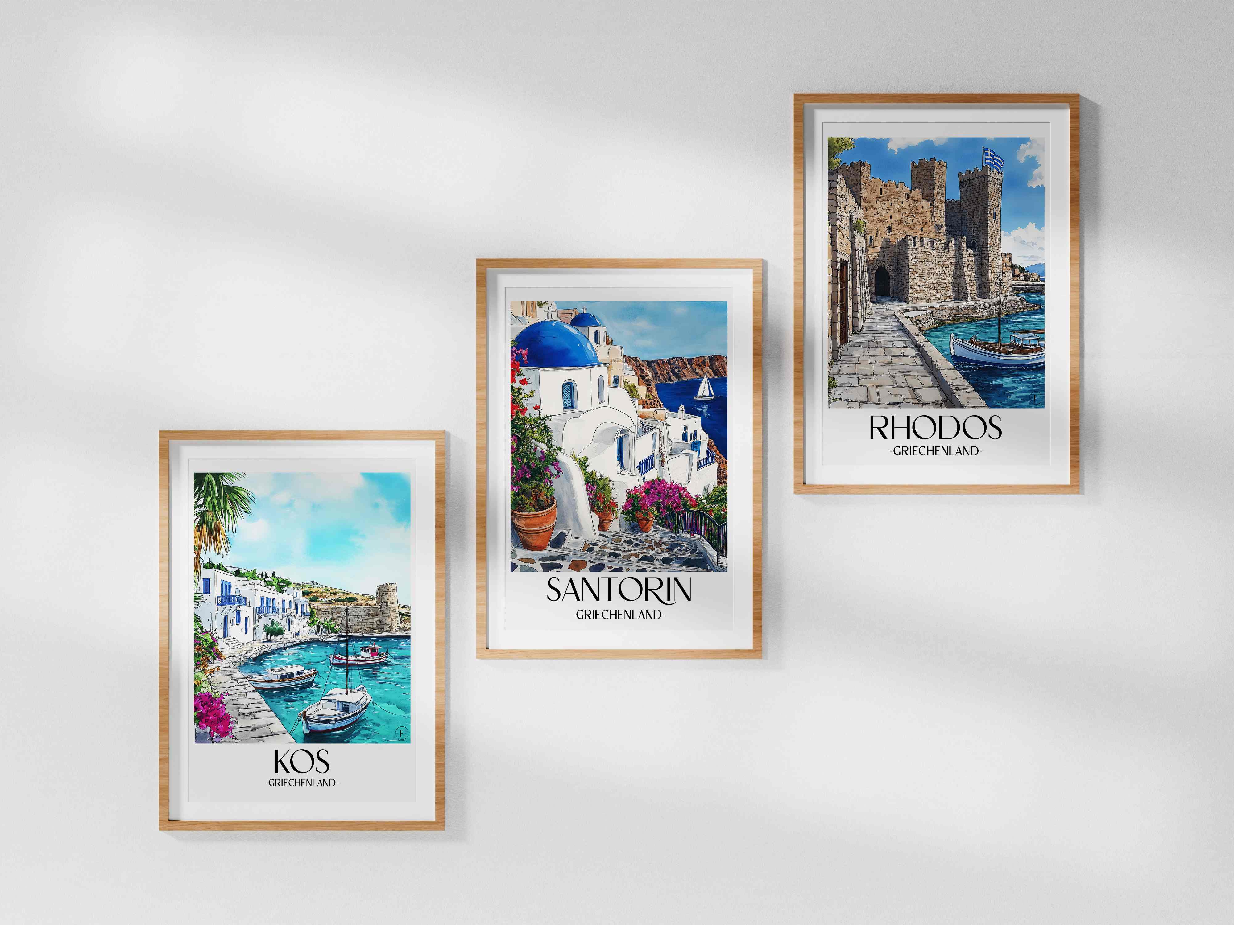 santorin-griechenland-poster-aquarell