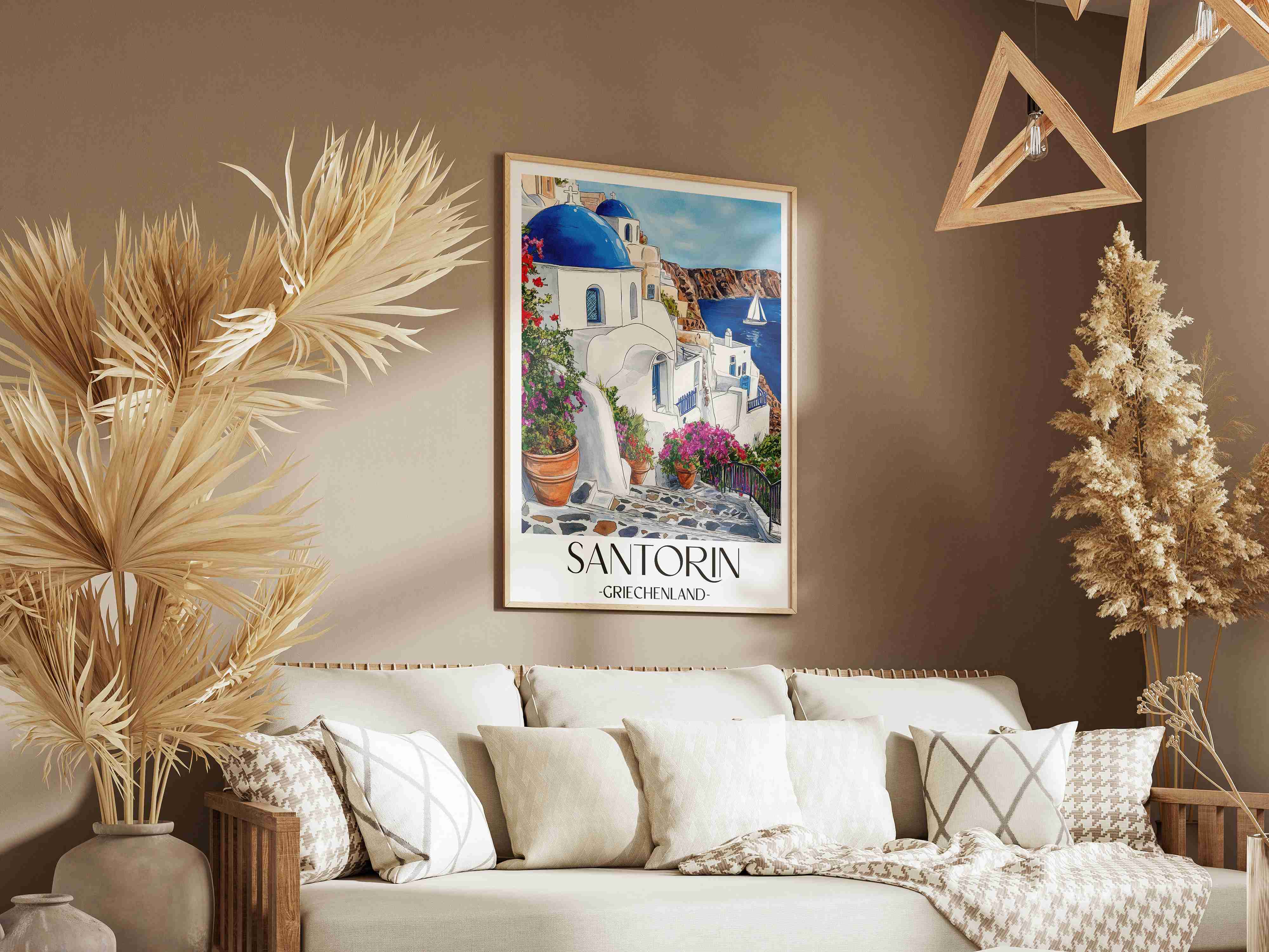 santorin-griechenland-poster-aquarell