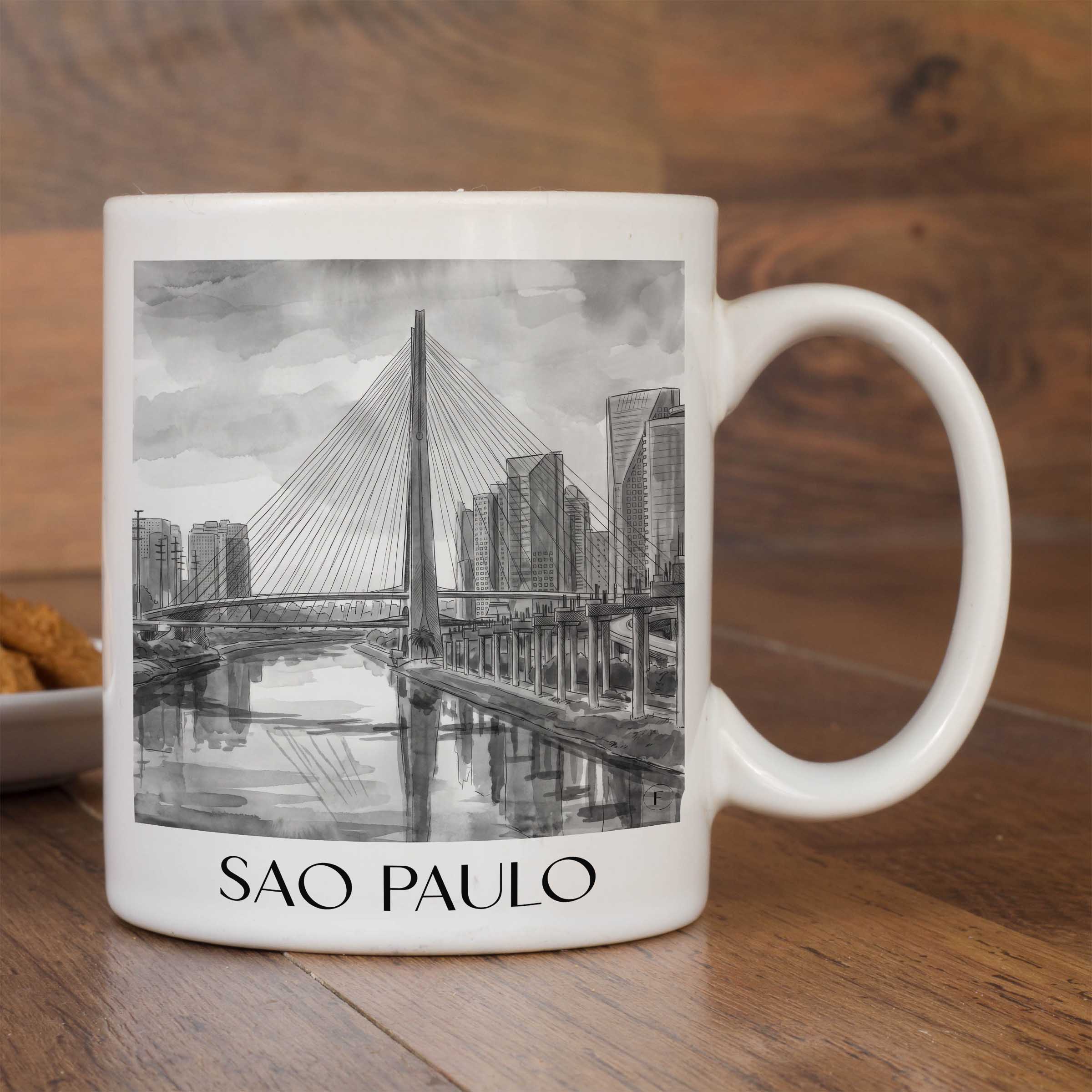 sao-paulo-brasilien-kaffeebecher-aquarell-schwarz-weiss