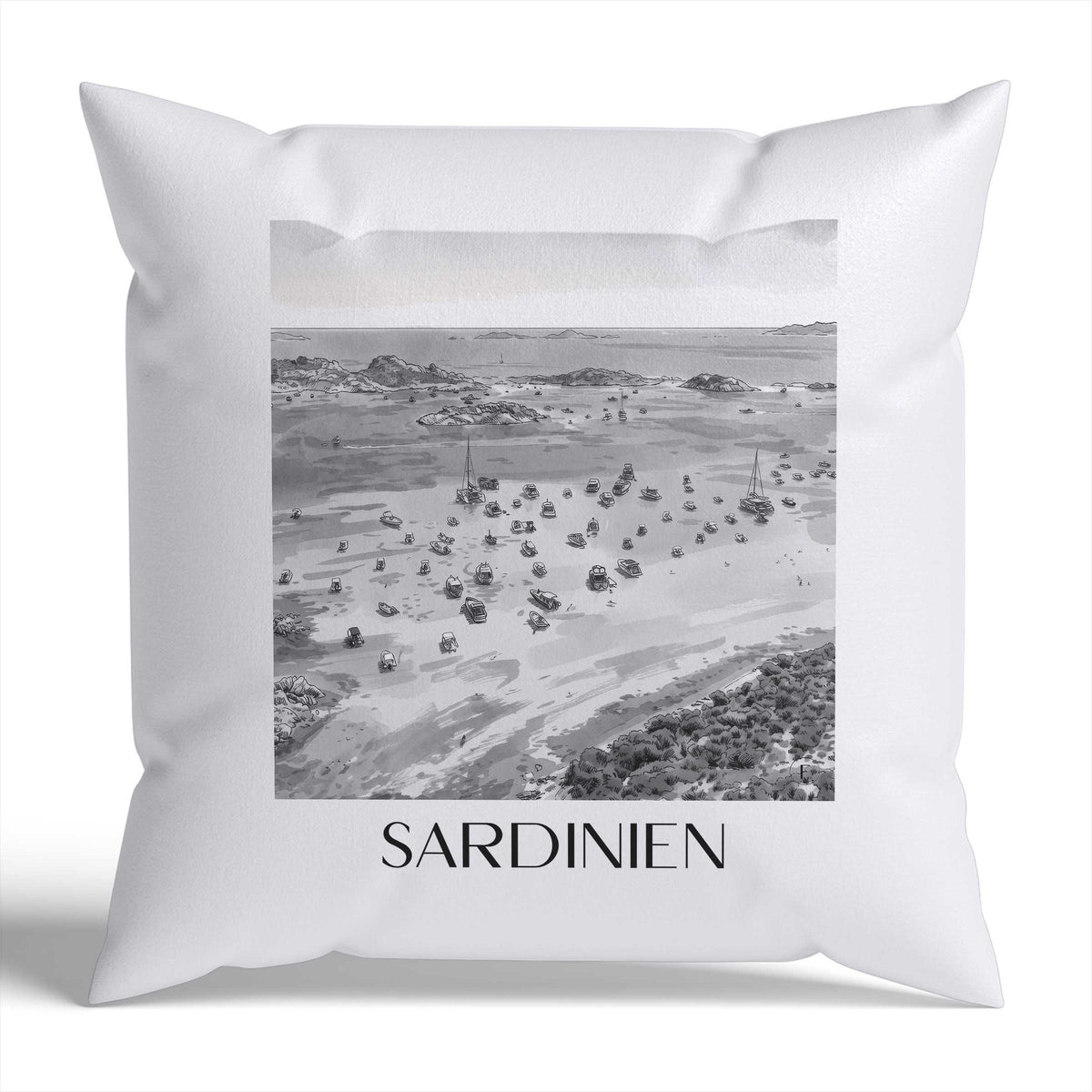 sardinien-italien-italien-kissenbezug-aquarell-schwarz-weiss
