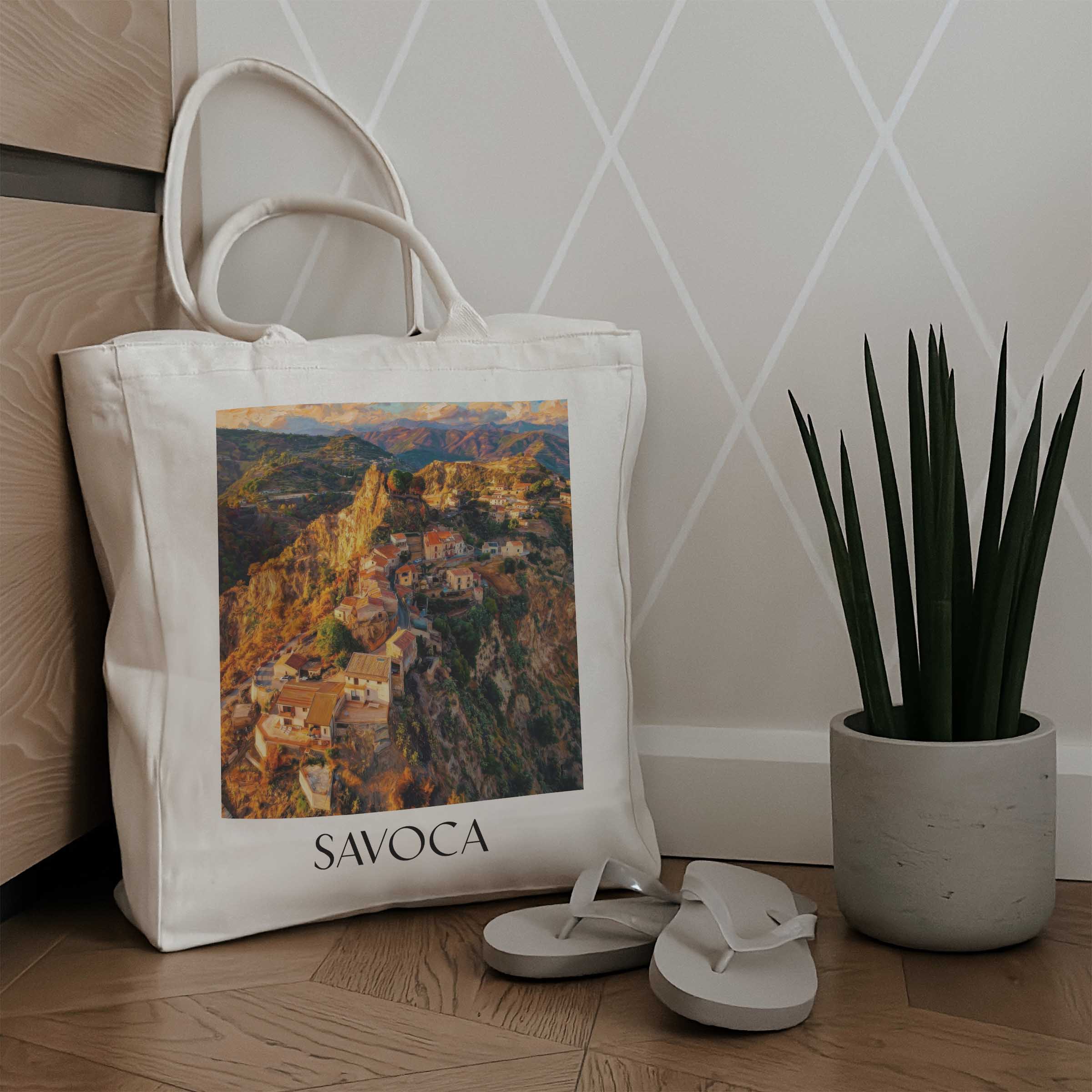 savoca-sizilien-italien-einkaufstasche-oil-painting-oelgemaelde