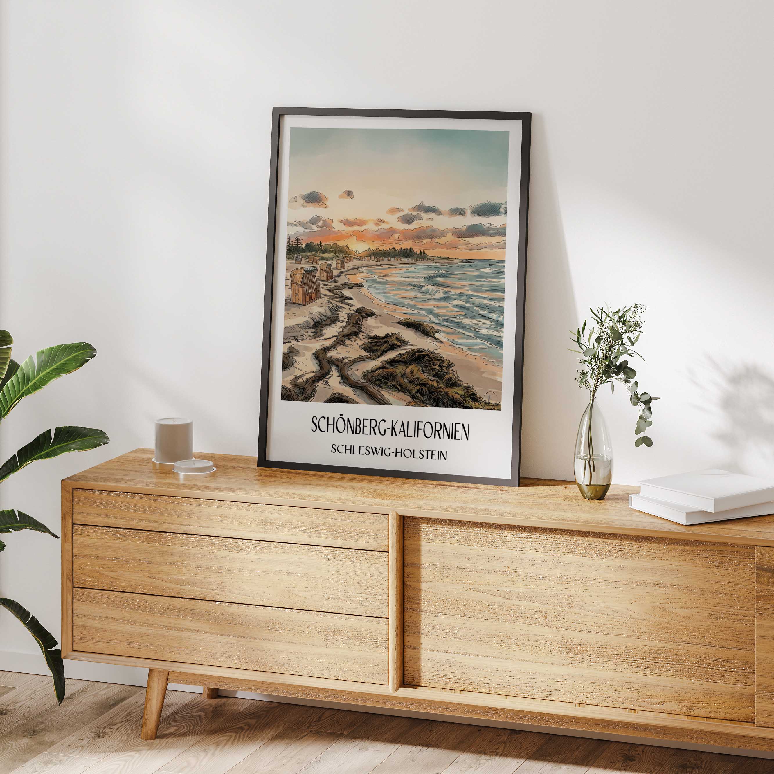 schönberg-kalifornien-schleswig-holstein-deutschland-poster-aquarell