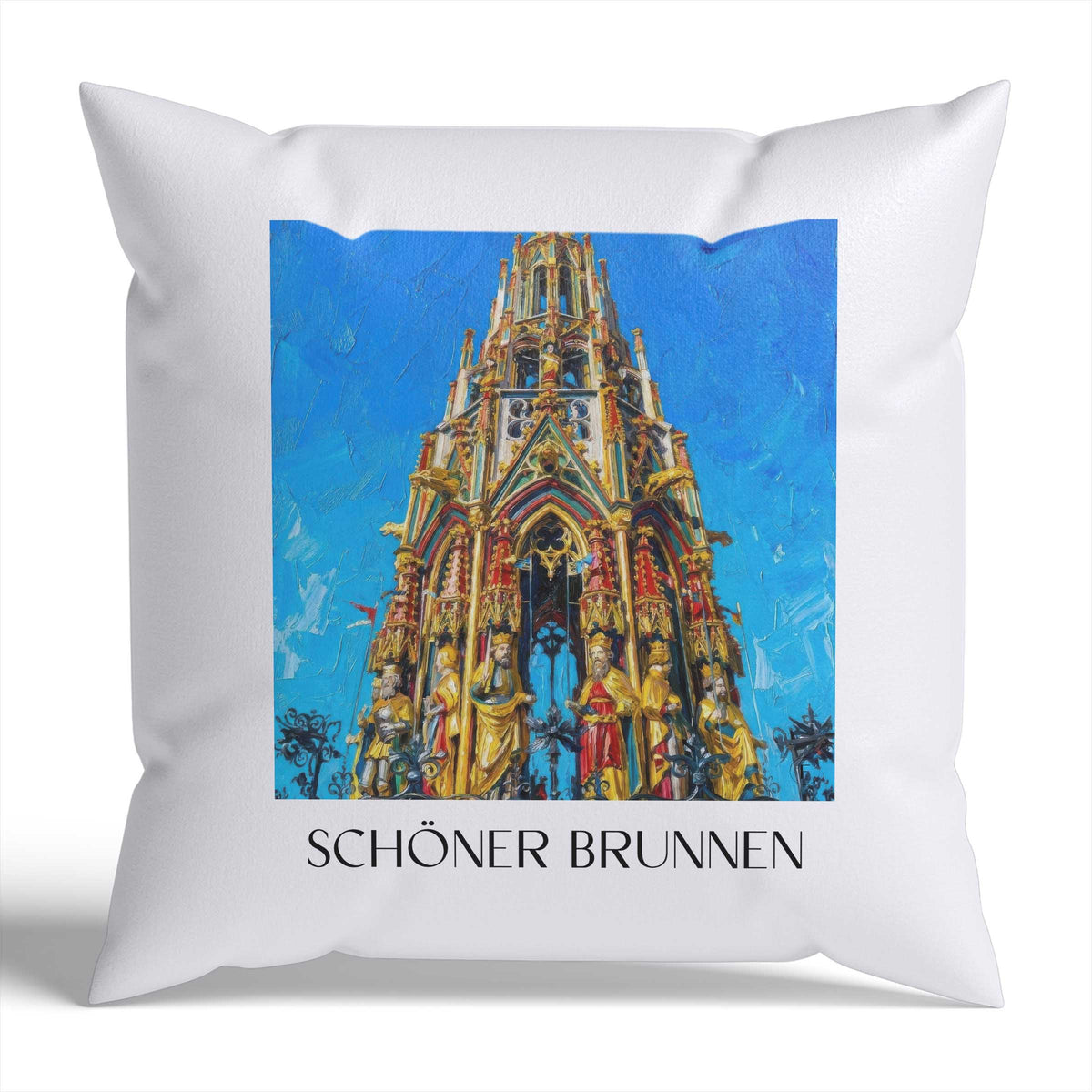 schöner-brunnen-nürnberg-deutschland-kissenbezug-oil-painting-oelgemaelde