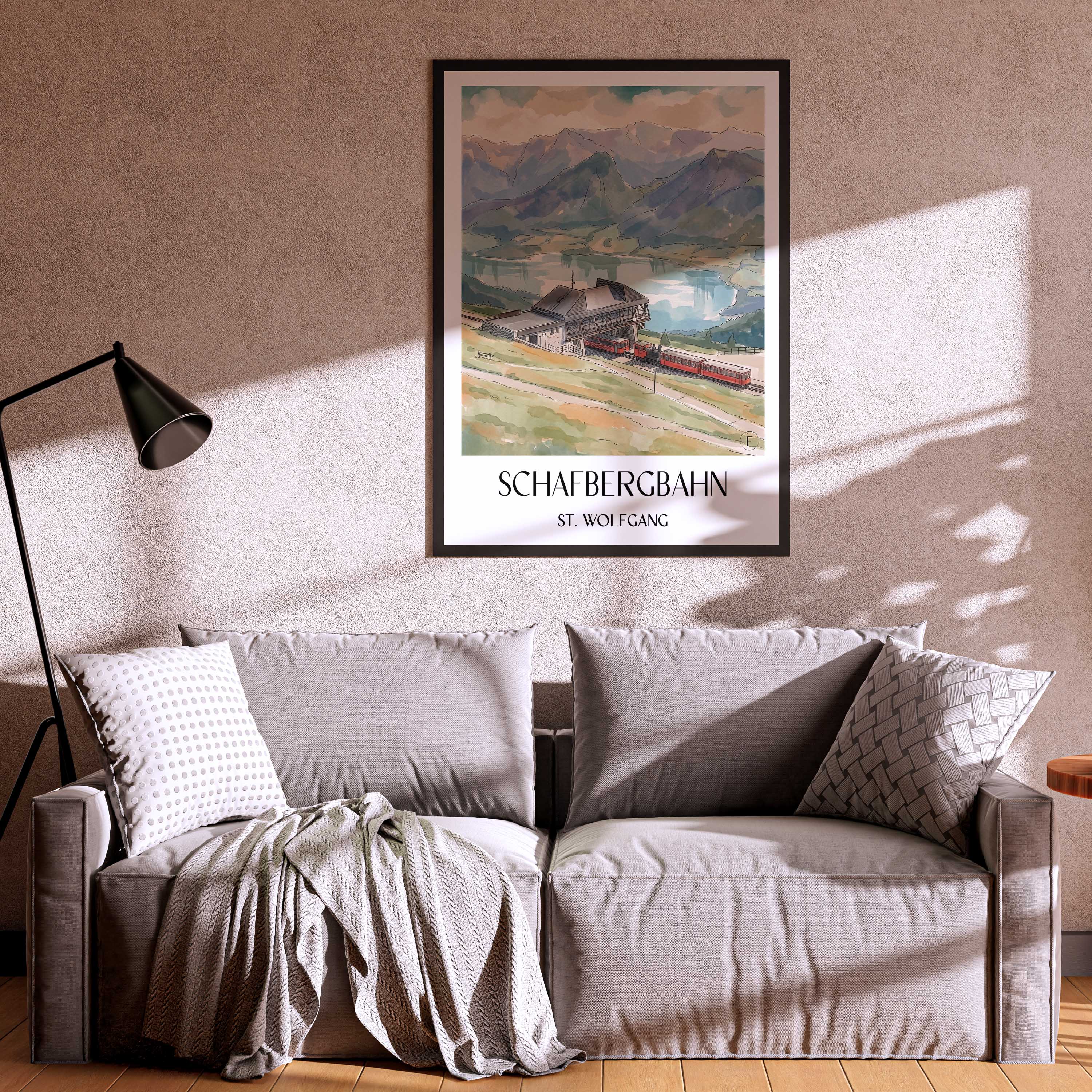 schafbergbahn-st.-wolfgang-österreich-poster-aquarell