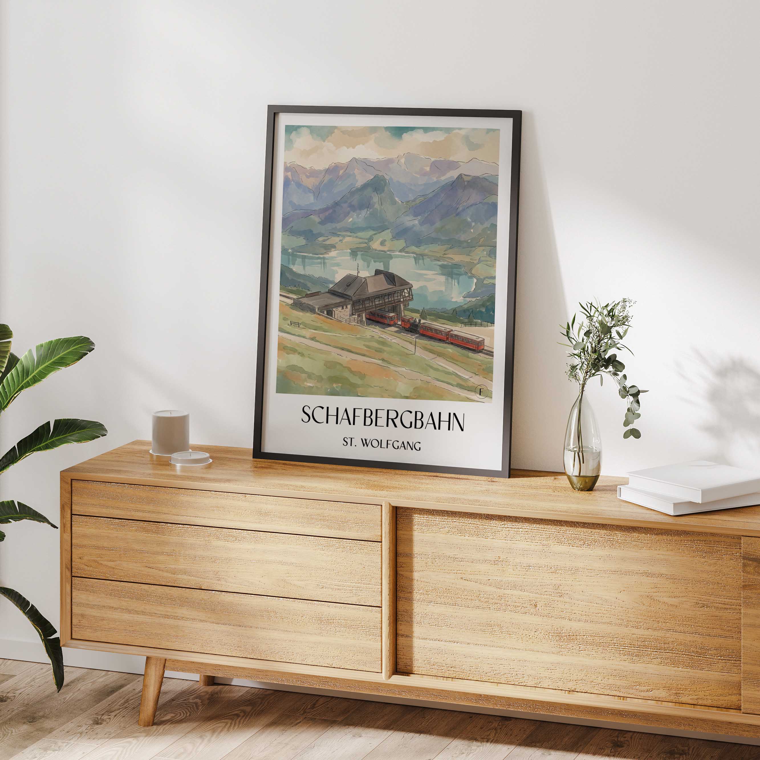 schafbergbahn-st.-wolfgang-österreich-poster-aquarell