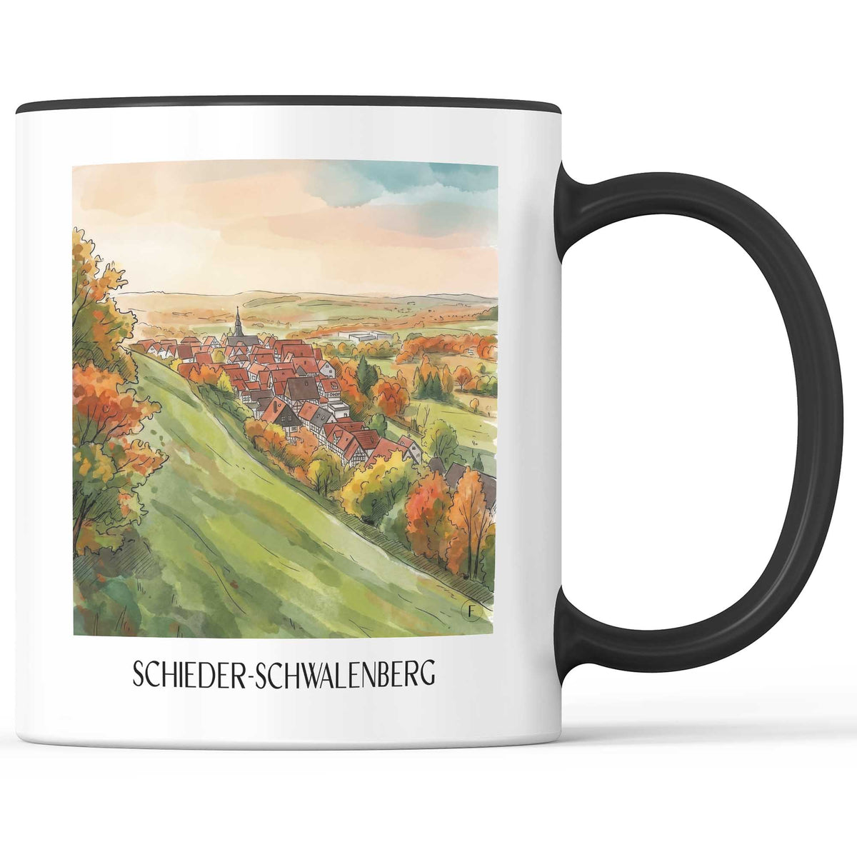 schieder-schwalenberg-ostwestfalen-lippe-deutschland-kaffeebecher-aquarell