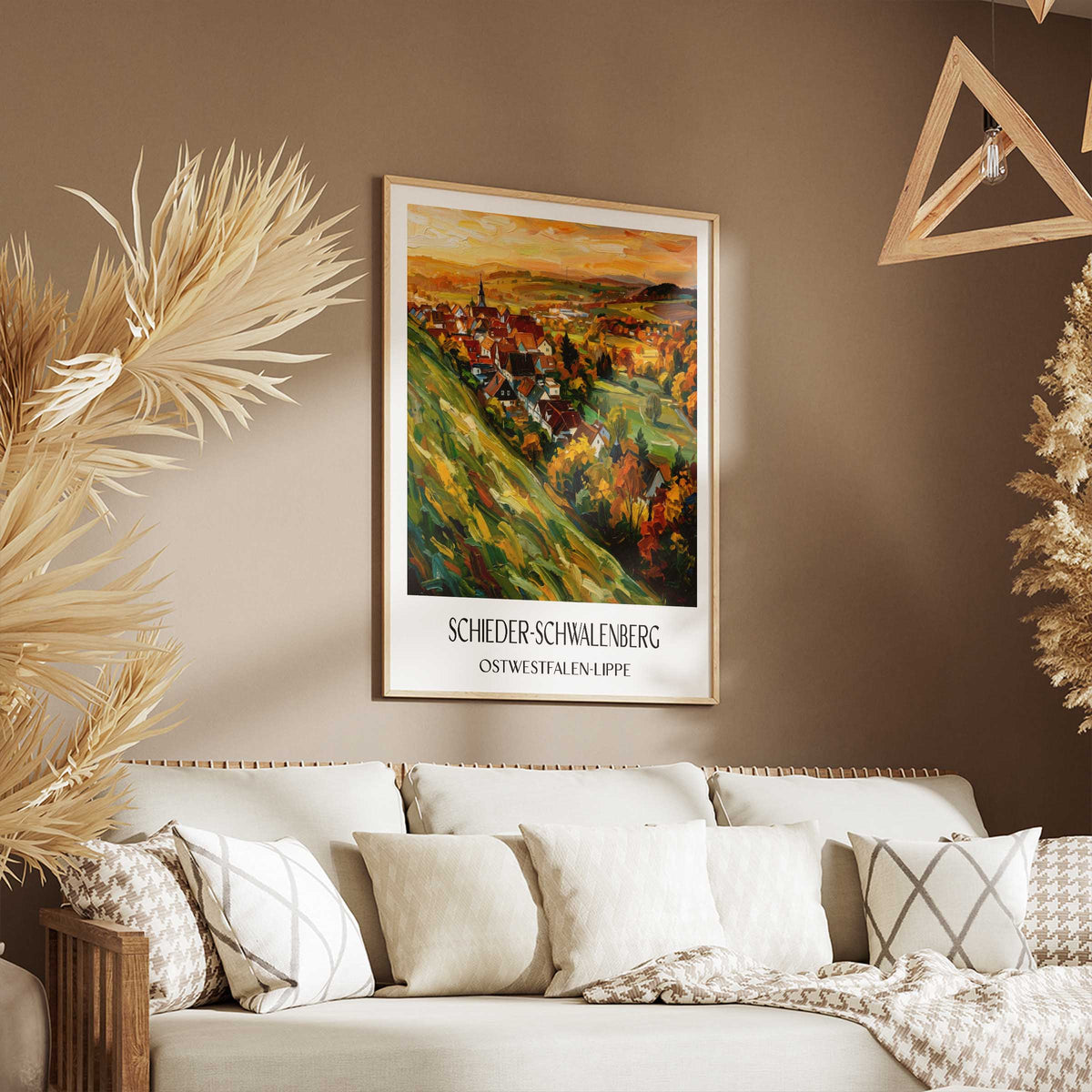 schieder-schwalenberg-ostwestfalen-lippe-deutschland-poster-oil-painting-oelgemaelde