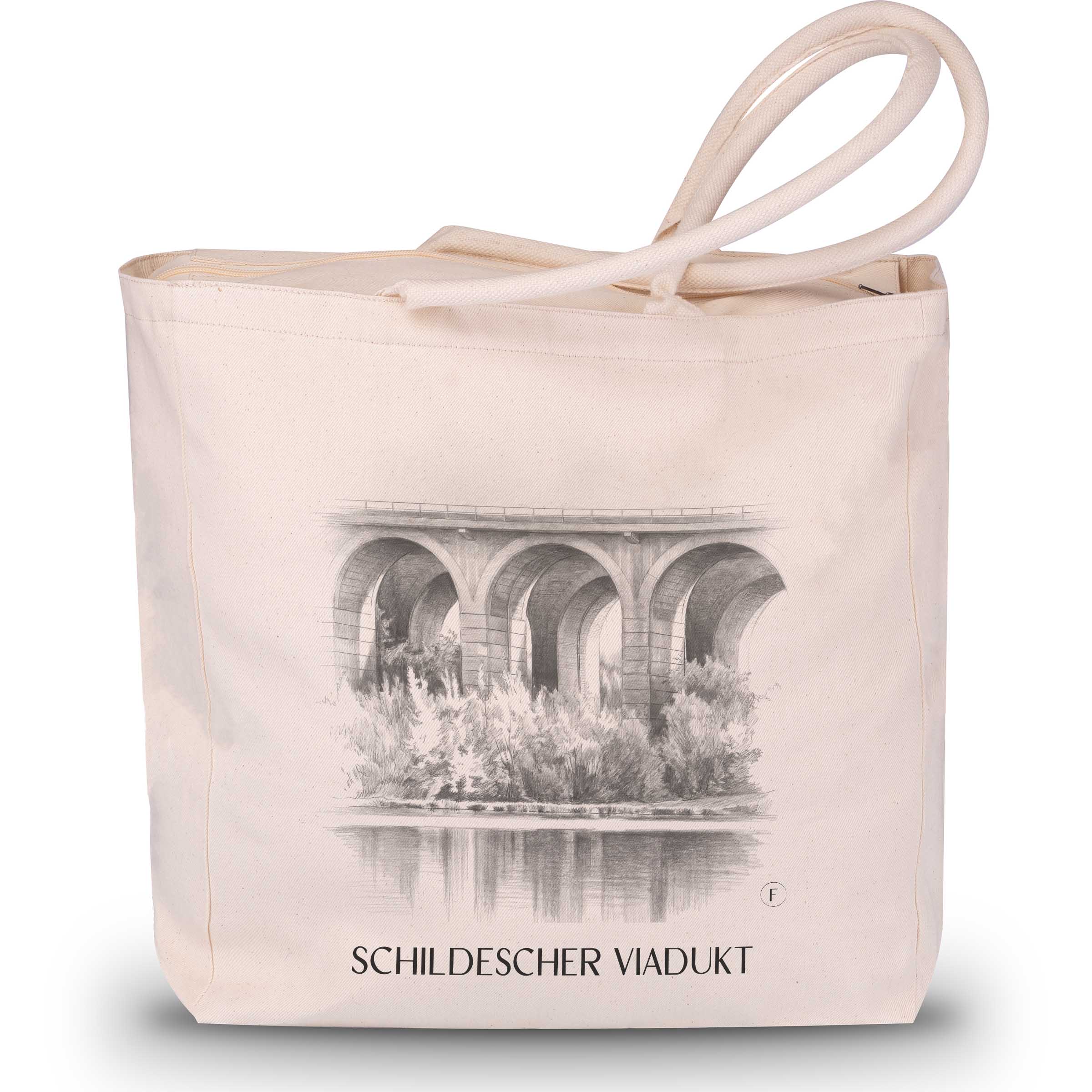 schildescher-viadukt-bielefeld-deutschland-einkaufstasche-bleistift-zeichnung-drawing