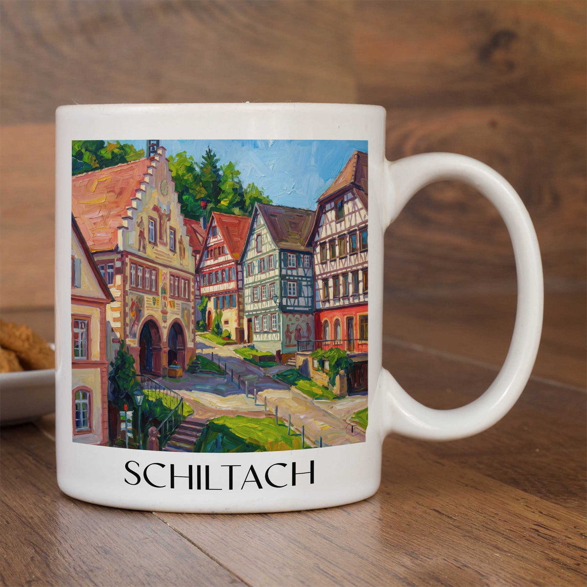 schiltach-schwarzwald-deutschland-kaffeebecher-oil-painting-oelgemaelde