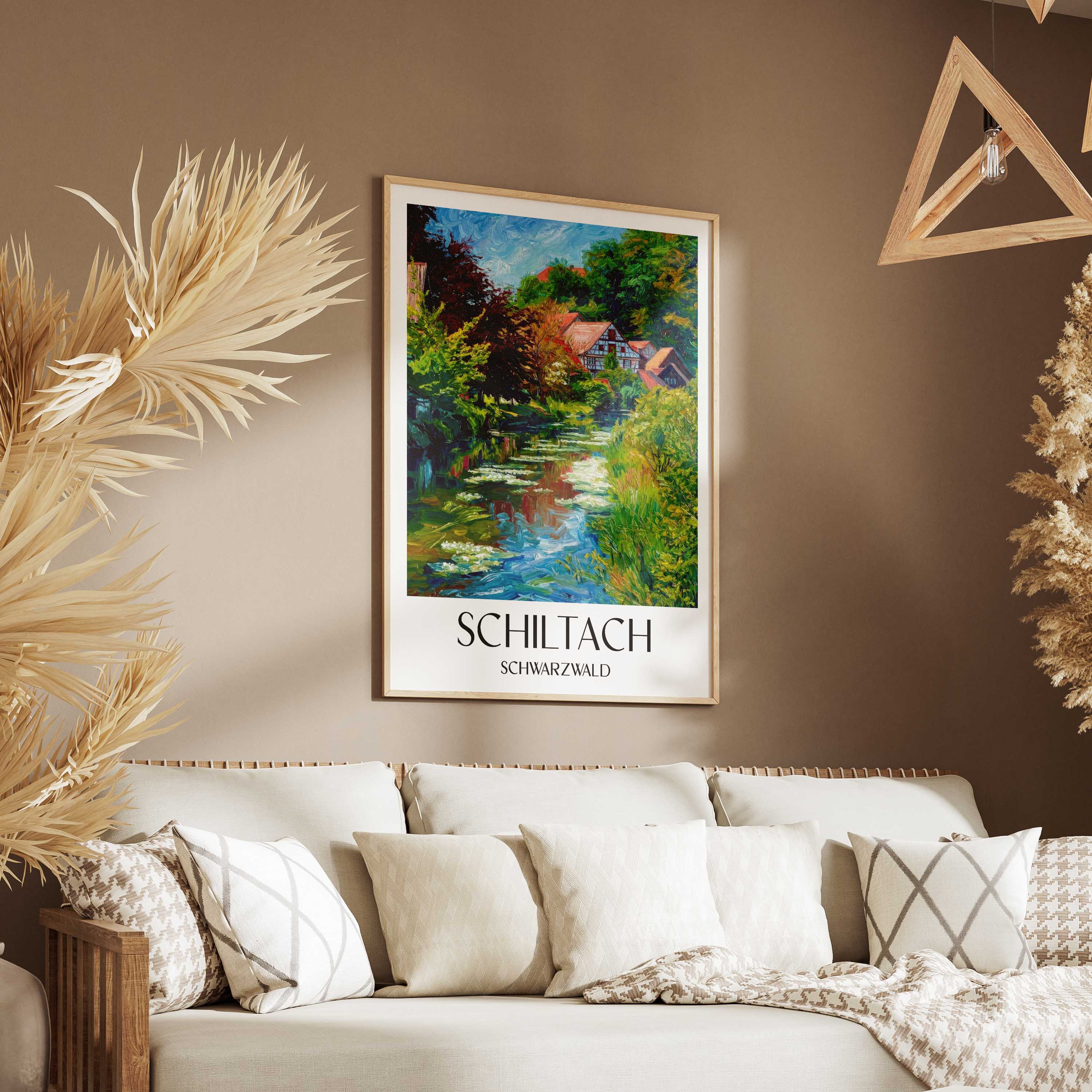 schiltach-schwarzwald-deutschland-poster-oil-painting-oelgemaelde
