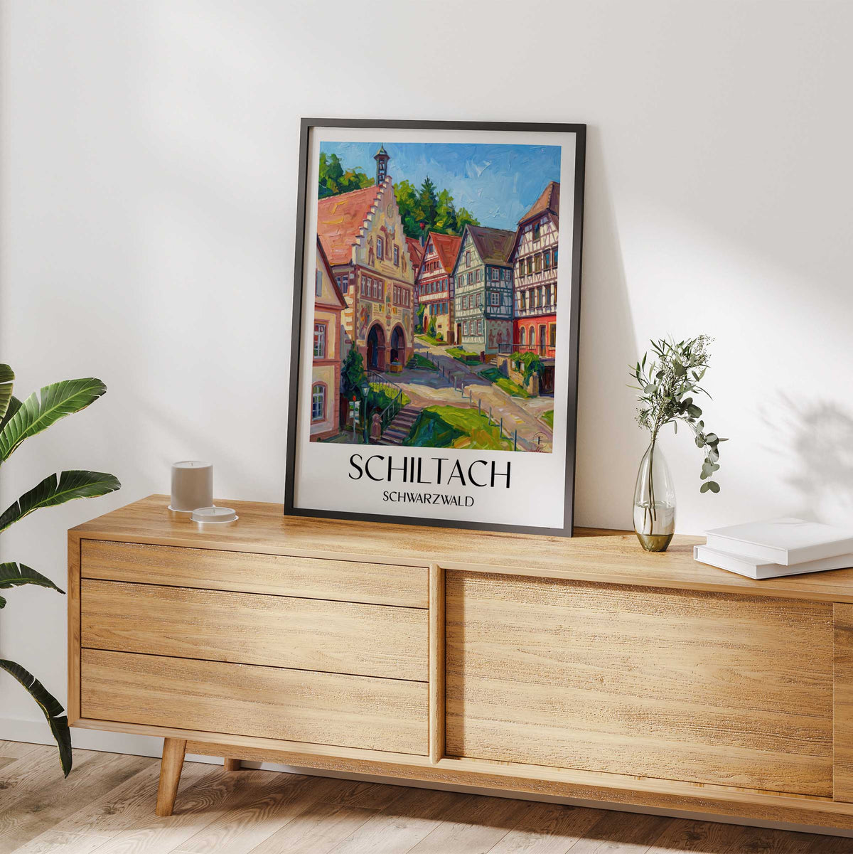 schiltach-schwarzwald-deutschland-poster-oil-painting-oelgemaelde