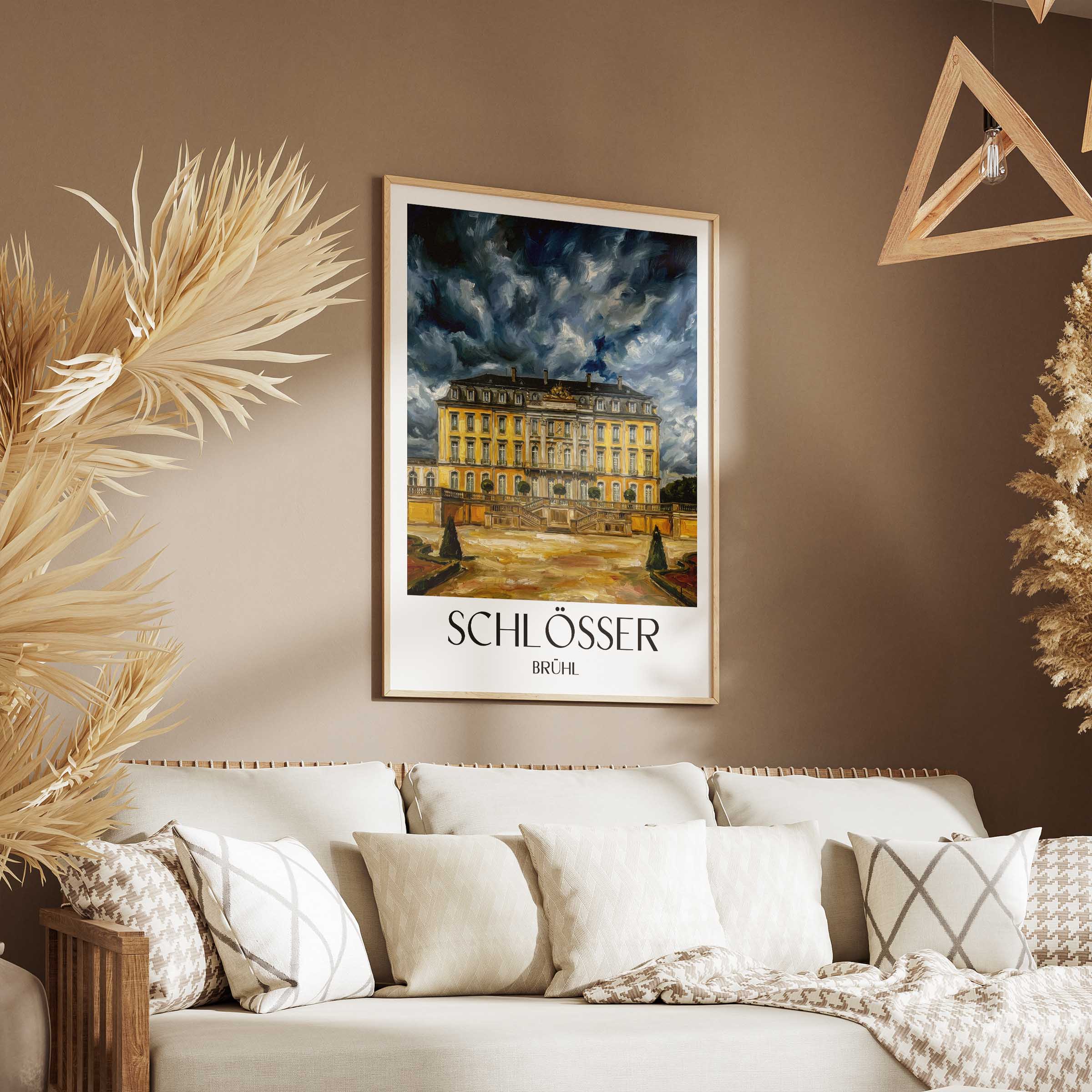 schlösser-brühl-deutschland-poster-oil-painting-oelgemaelde