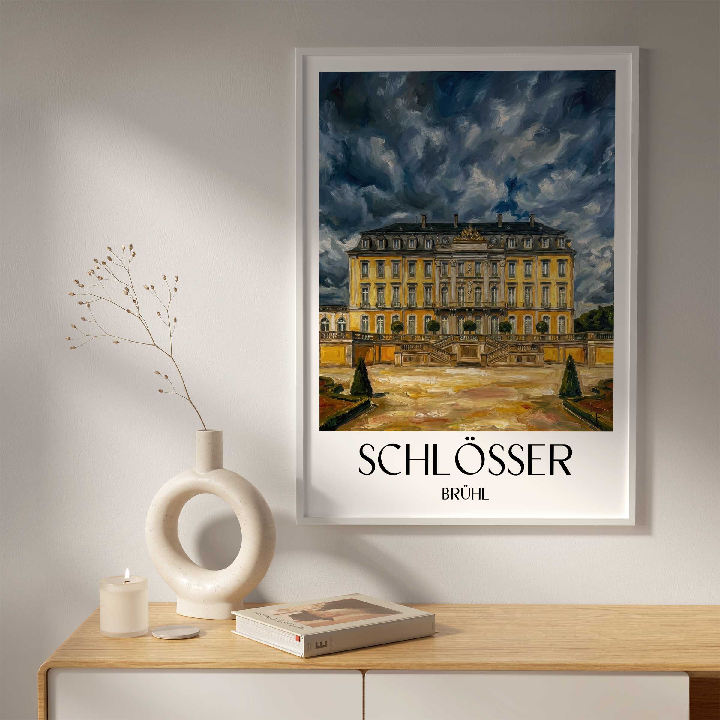 schlösser-brühl-deutschland-poster-oil-painting-oelgemaelde