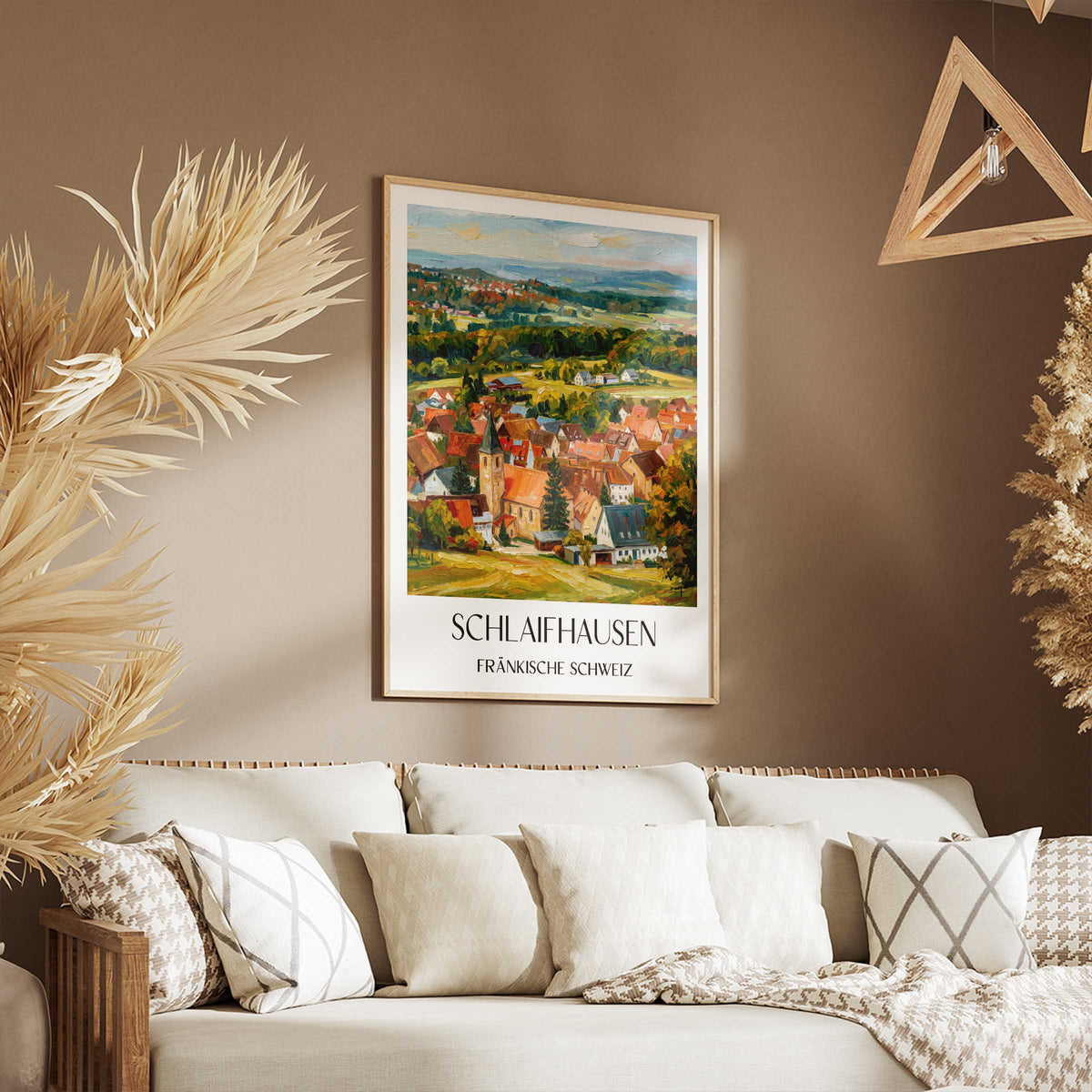 schlaifhausen-fränkische-schweiz-deutschland-poster-oil-painting-oelgemaelde