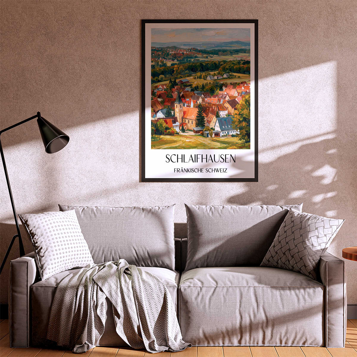 schlaifhausen-fränkische-schweiz-deutschland-poster-oil-painting-oelgemaelde