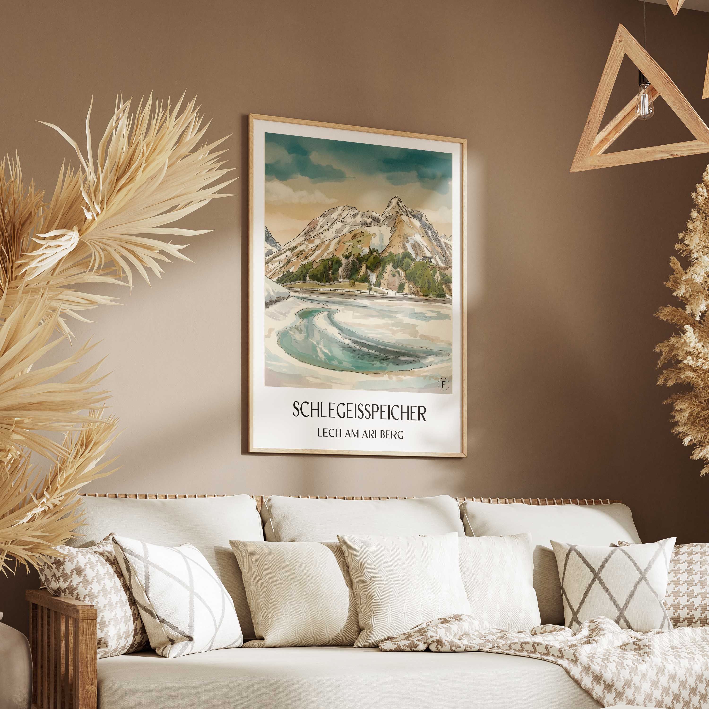 schlegeisspeicher-lech-am-arlberg-österreich-und-österreich-poster-aquarell