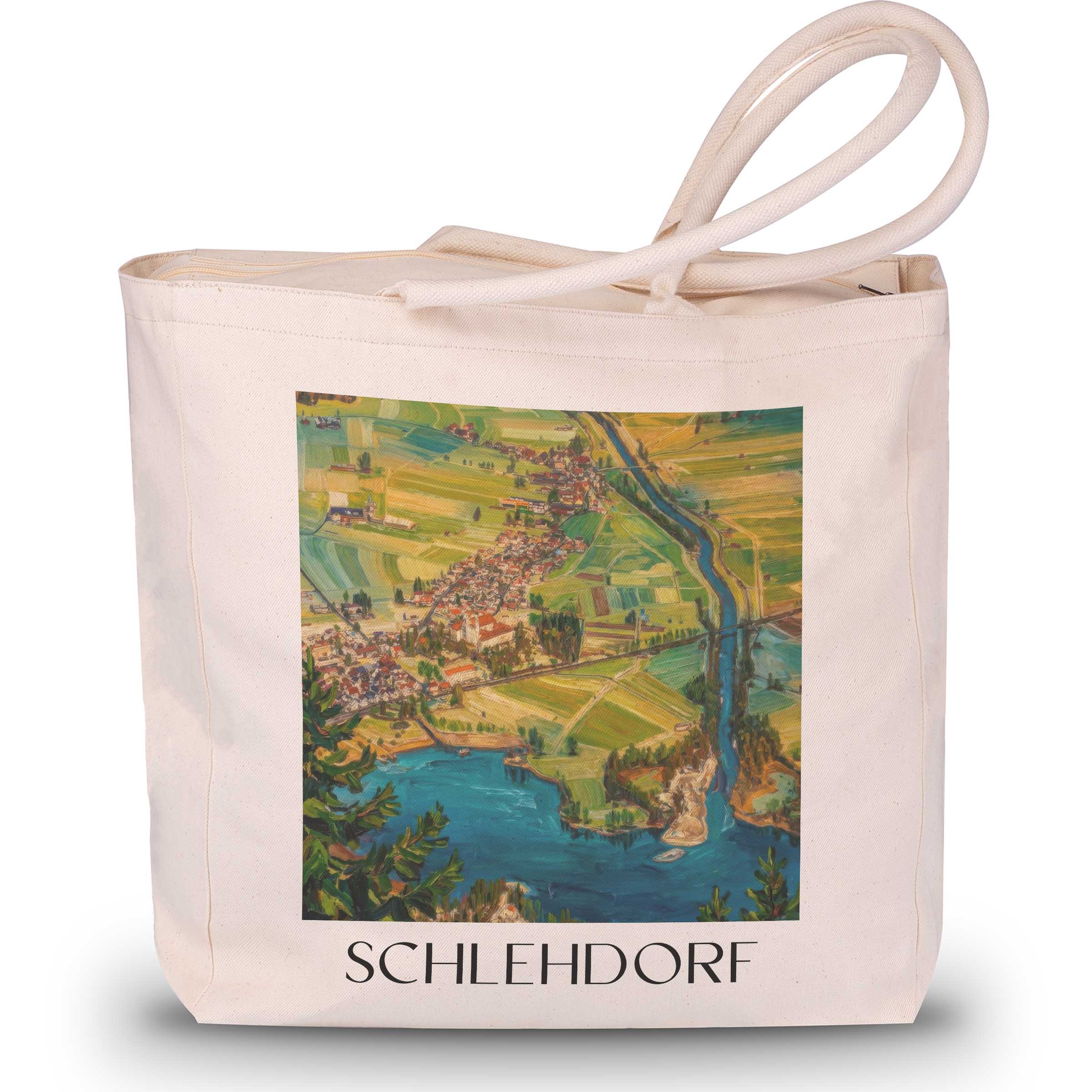schlehdorf-tölzer-land-deutschland-einkaufstasche-oil-painting-oelgemaelde