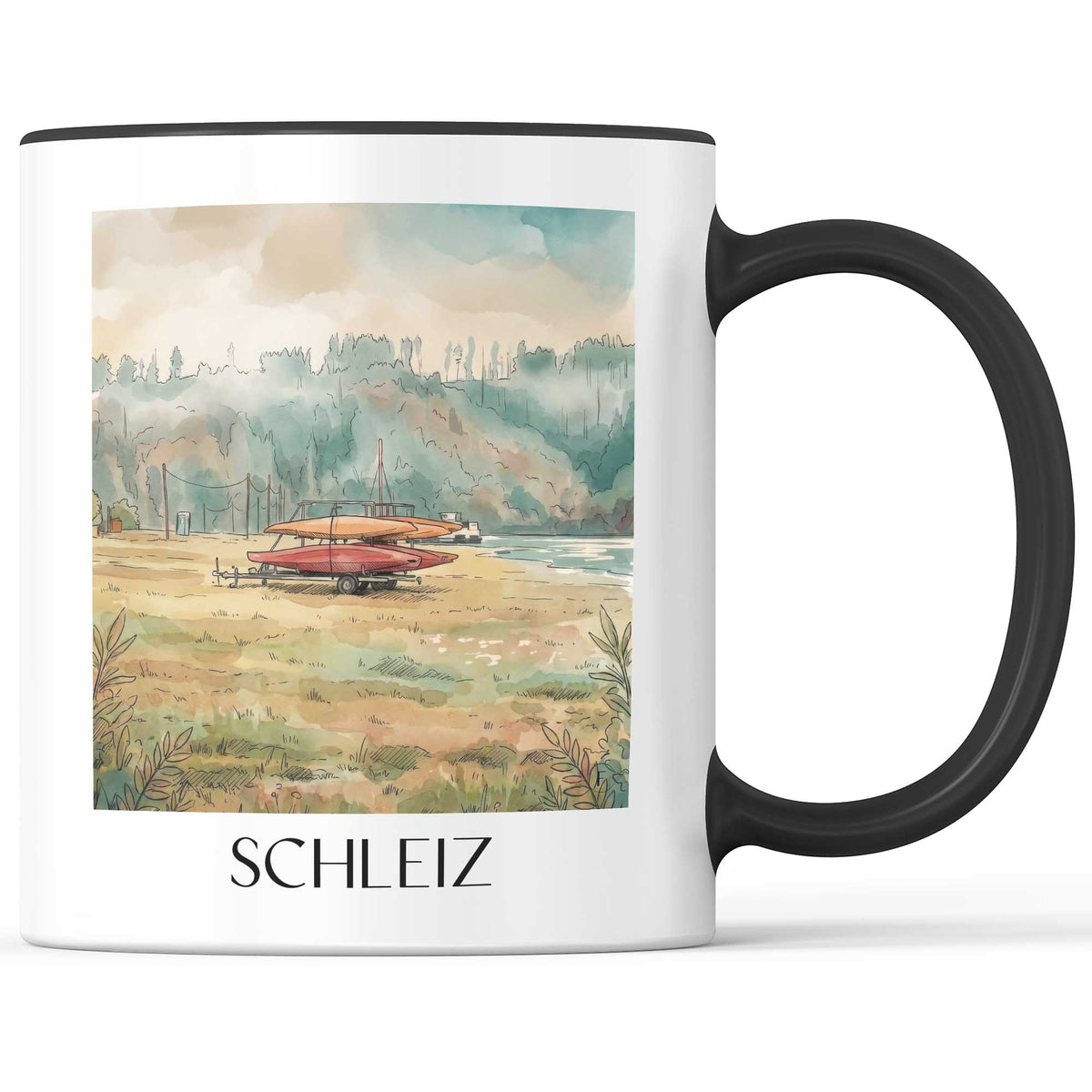 schleiz-vogtland-deutschland-kaffeebecher-aquarell