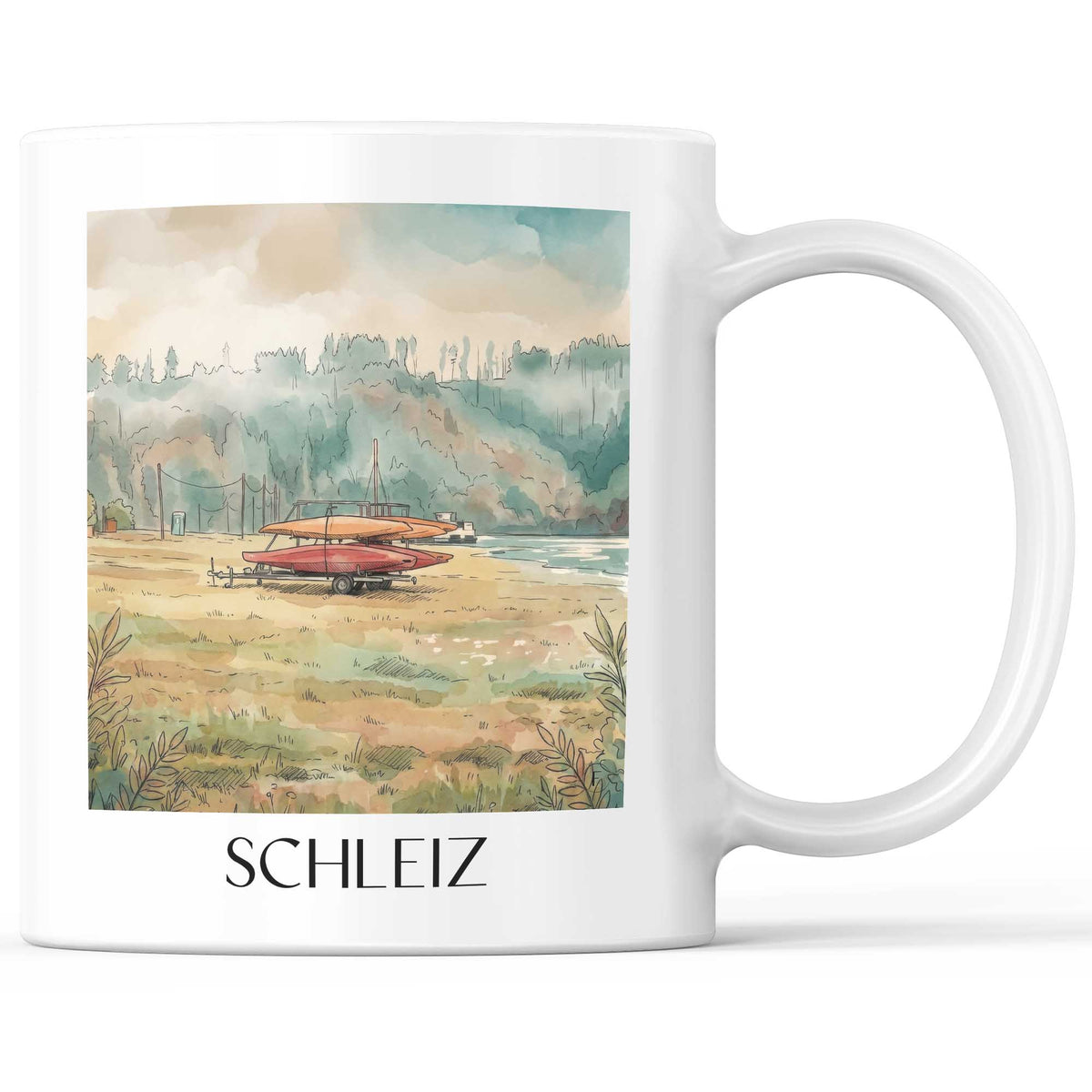 schleiz-vogtland-deutschland-kaffeebecher-aquarell