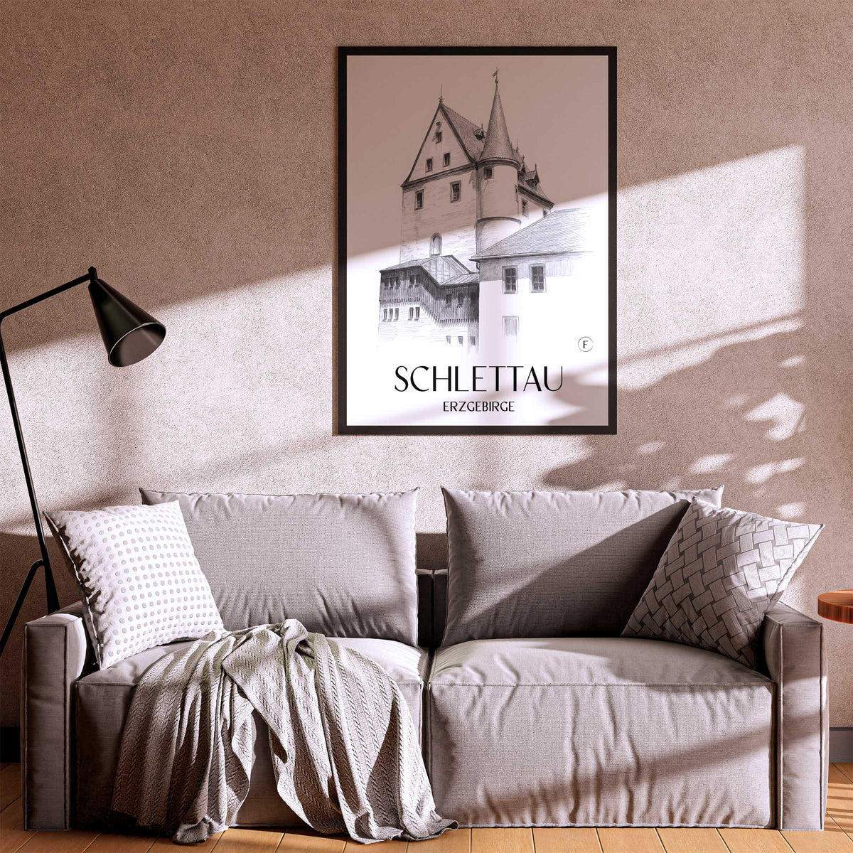 schlettau-erzgebirge-deutschland-poster-bleistift-zeichnung-drawing