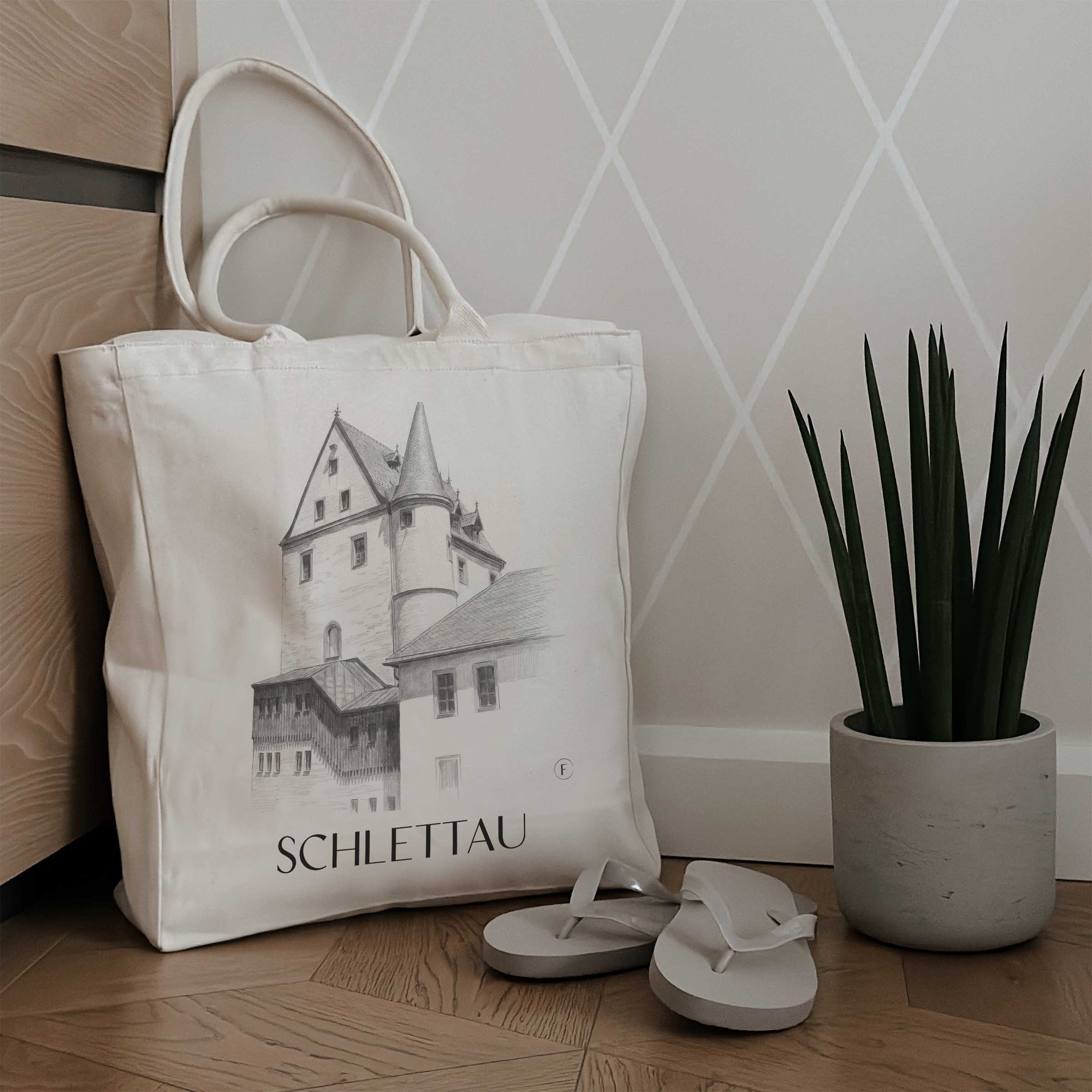 schlettau-erzgebirge-deutschland-einkaufstasche-bleistift-zeichnung-drawing