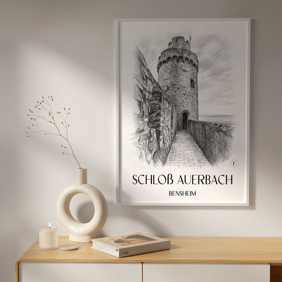 schloß-auerbach-bensheim-deutschland-poster-bleistift-zeichnung-drawing