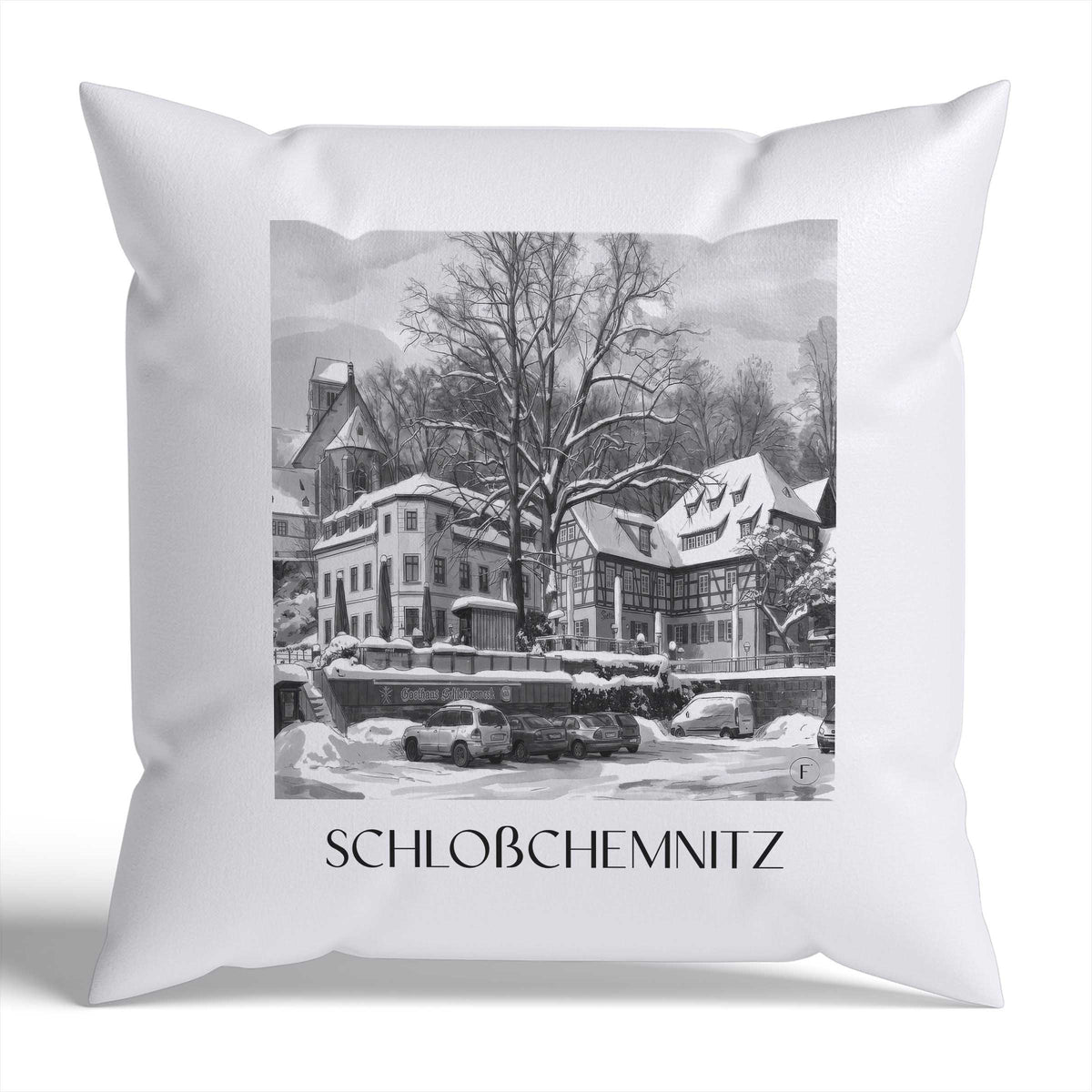 schloßchemnitz-chemnitz-deutschland-kissenbezug-aquarell-schwarz-weiss