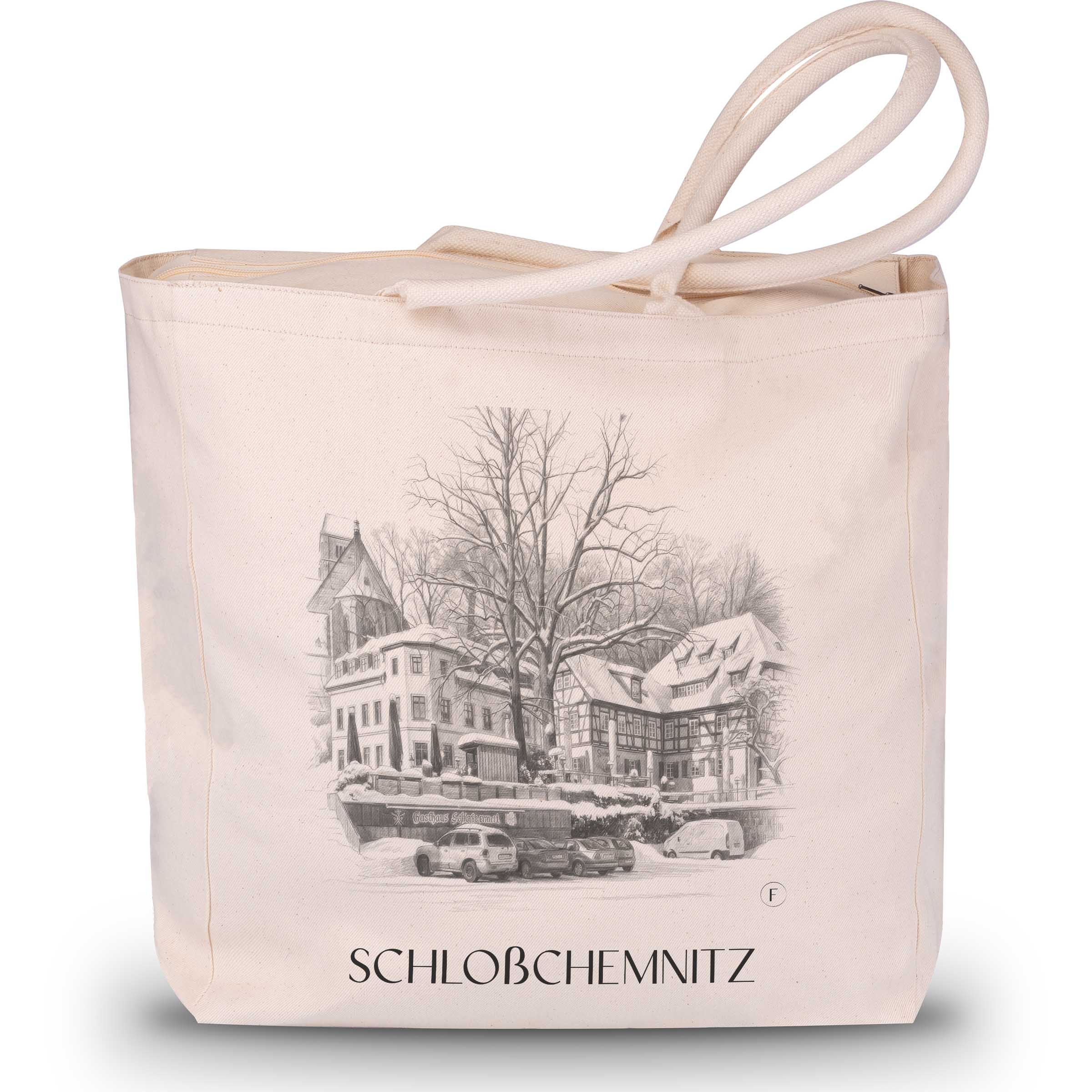 schloßchemnitz-chemnitz-deutschland-einkaufstasche-bleistift-zeichnung-drawing