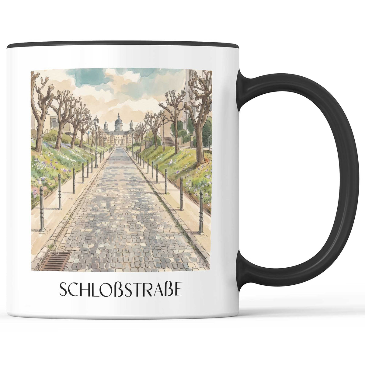 schloßstraße-bergisch-gladbach-deutschland-kaffeebecher-aquarell