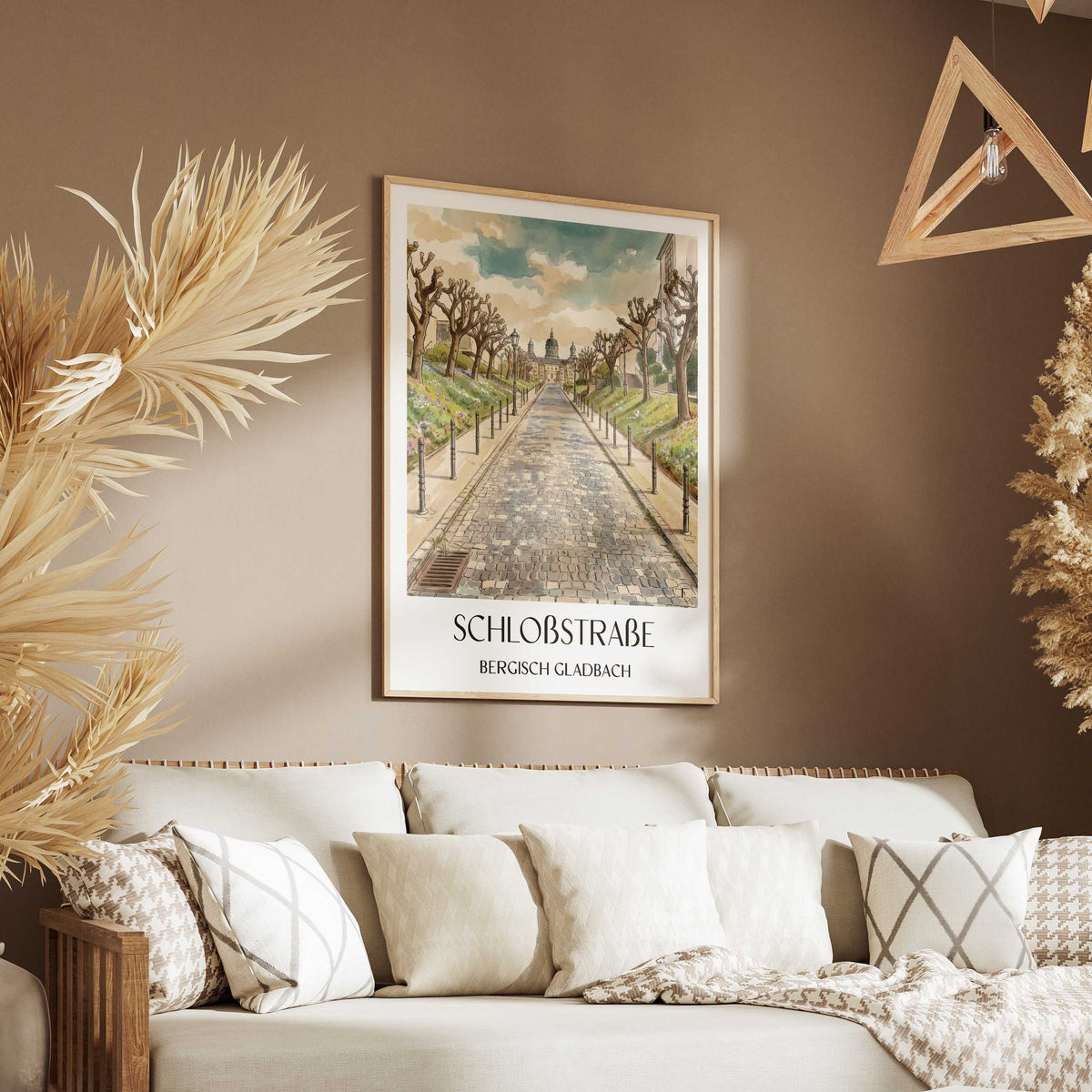 schloßstraße-bergisch-gladbach-deutschland-poster-aquarell