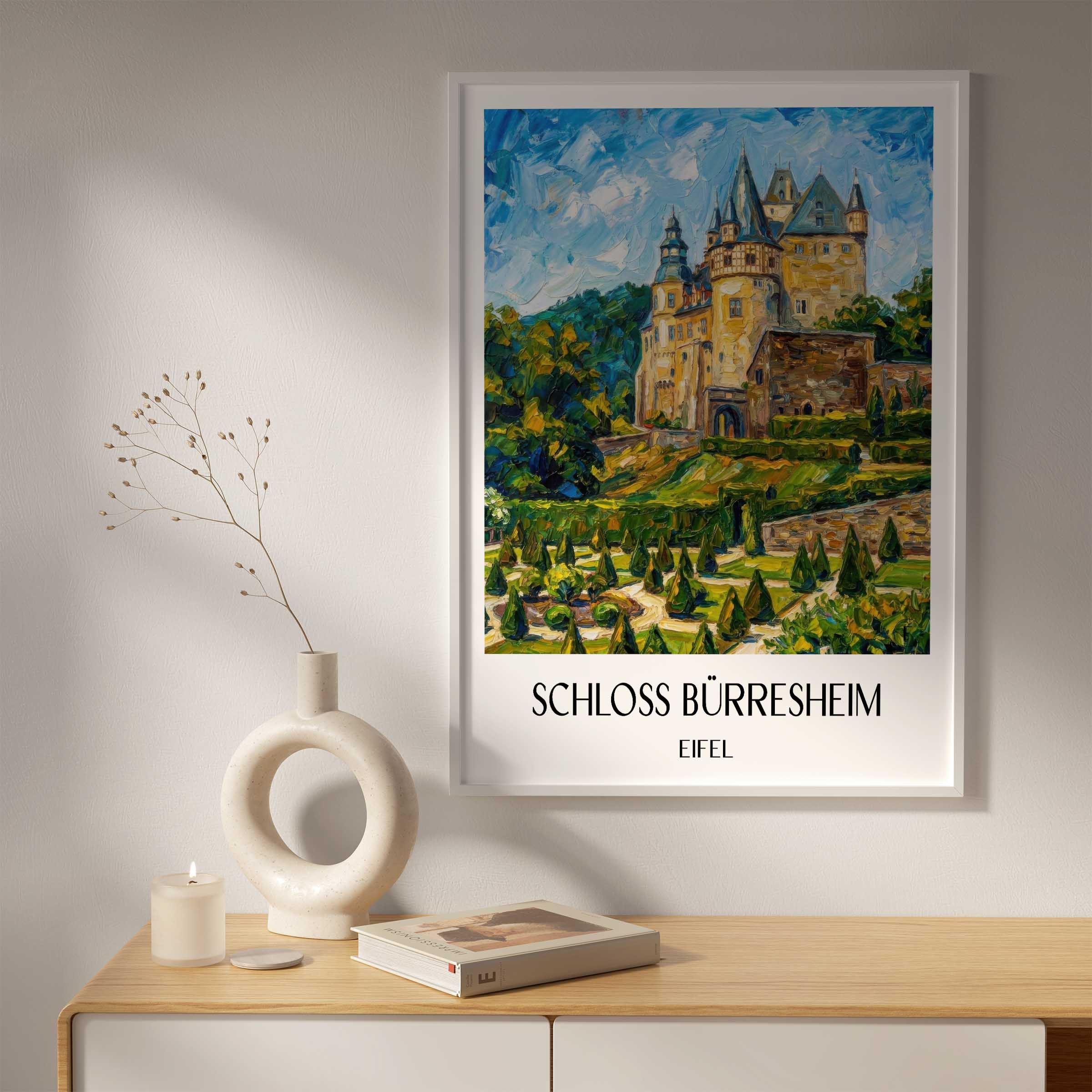schloss-bürresheim-eifel-deutschland-poster-oil-painting-oelgemaelde