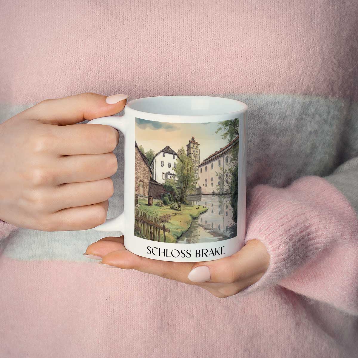 schloss-brake-lemgo-deutschland-kaffeebecher-aquarell