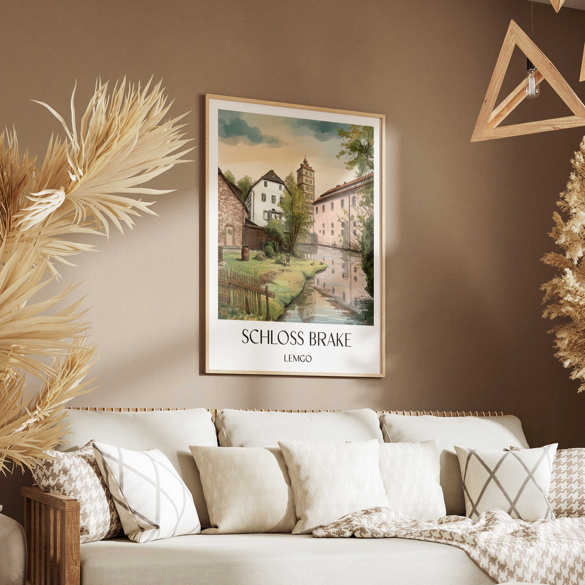 schloss-brake-lemgo-deutschland-poster-aquarell