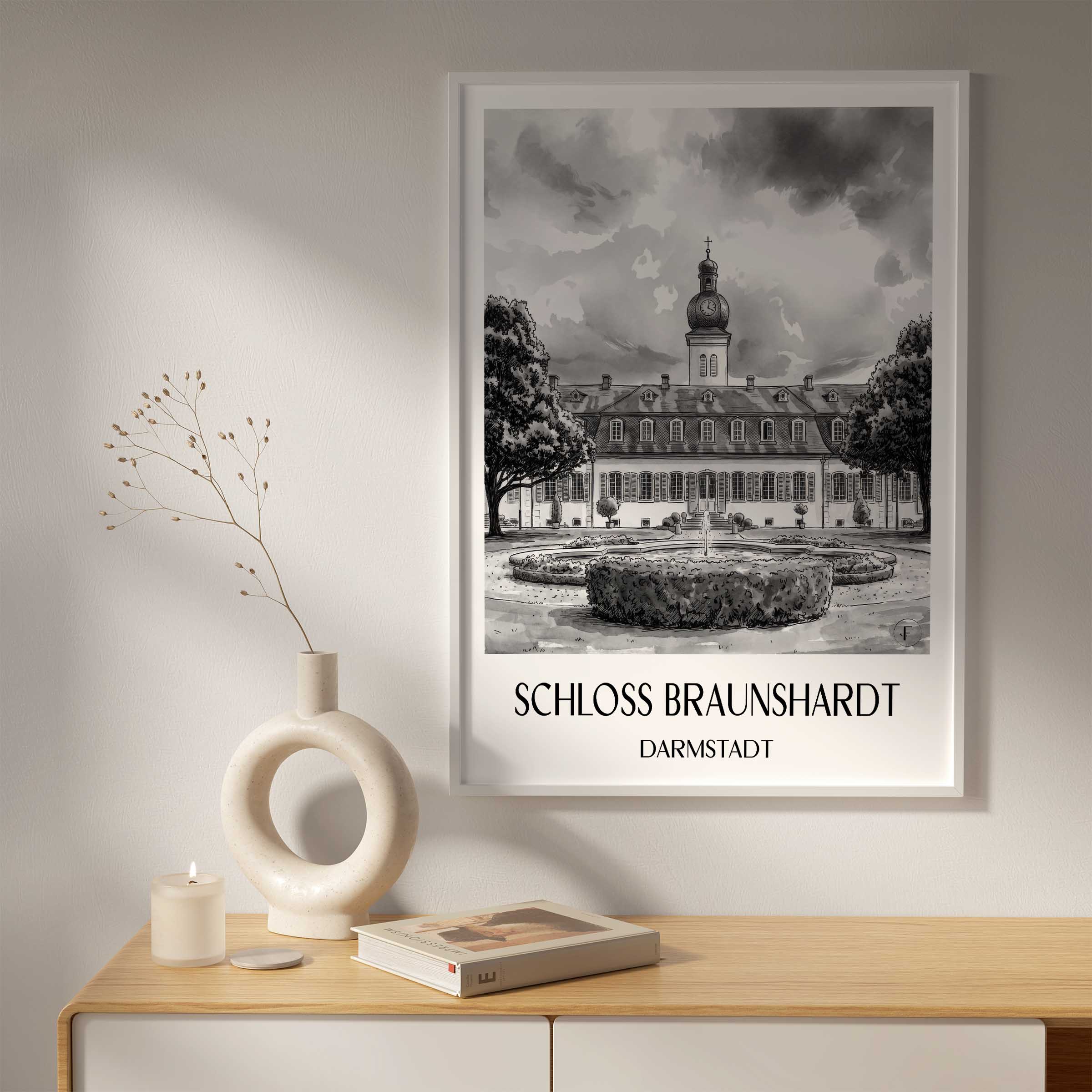 schloss-braunshardt-darmstadt-deutschland-poster-aquarell-schwarz-weiss