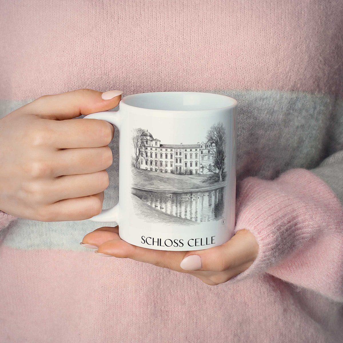 schloss-celle-niedersachsen-deutschland-kaffeebecher-bleistift-zeichnung-drawing