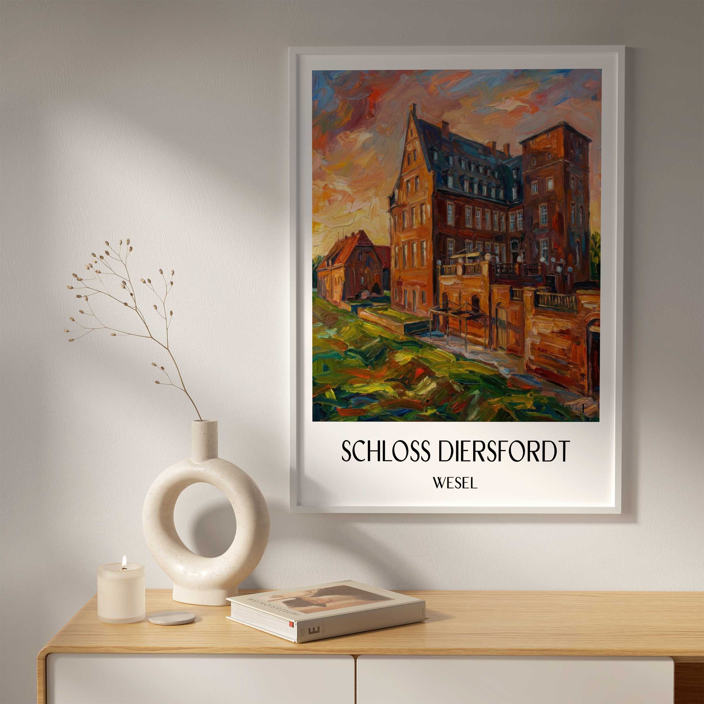 schloss-diersfordt-wesel-deutschland-poster-oil-painting-oelgemaelde
