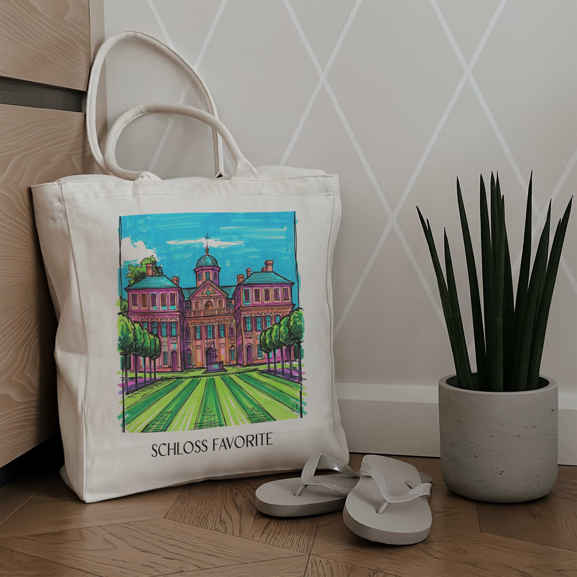 schloss-favorite-rastatt-deutschland-einkaufstasche-graffiti
