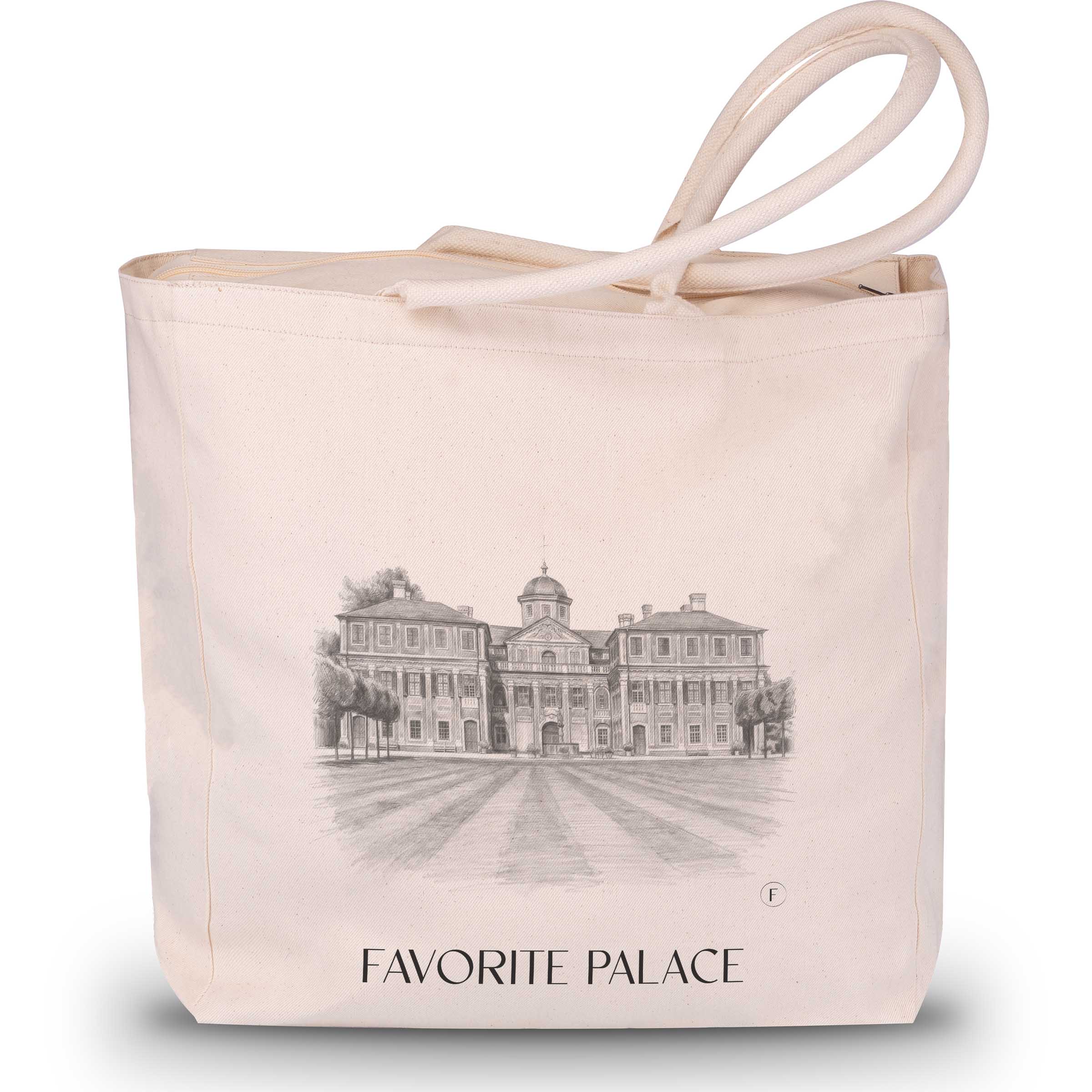 Schloss Favorite Shopping Tasche - Rastatt - Deutschland Tote Bag - Einkaufstasche im Zeichnung Stil