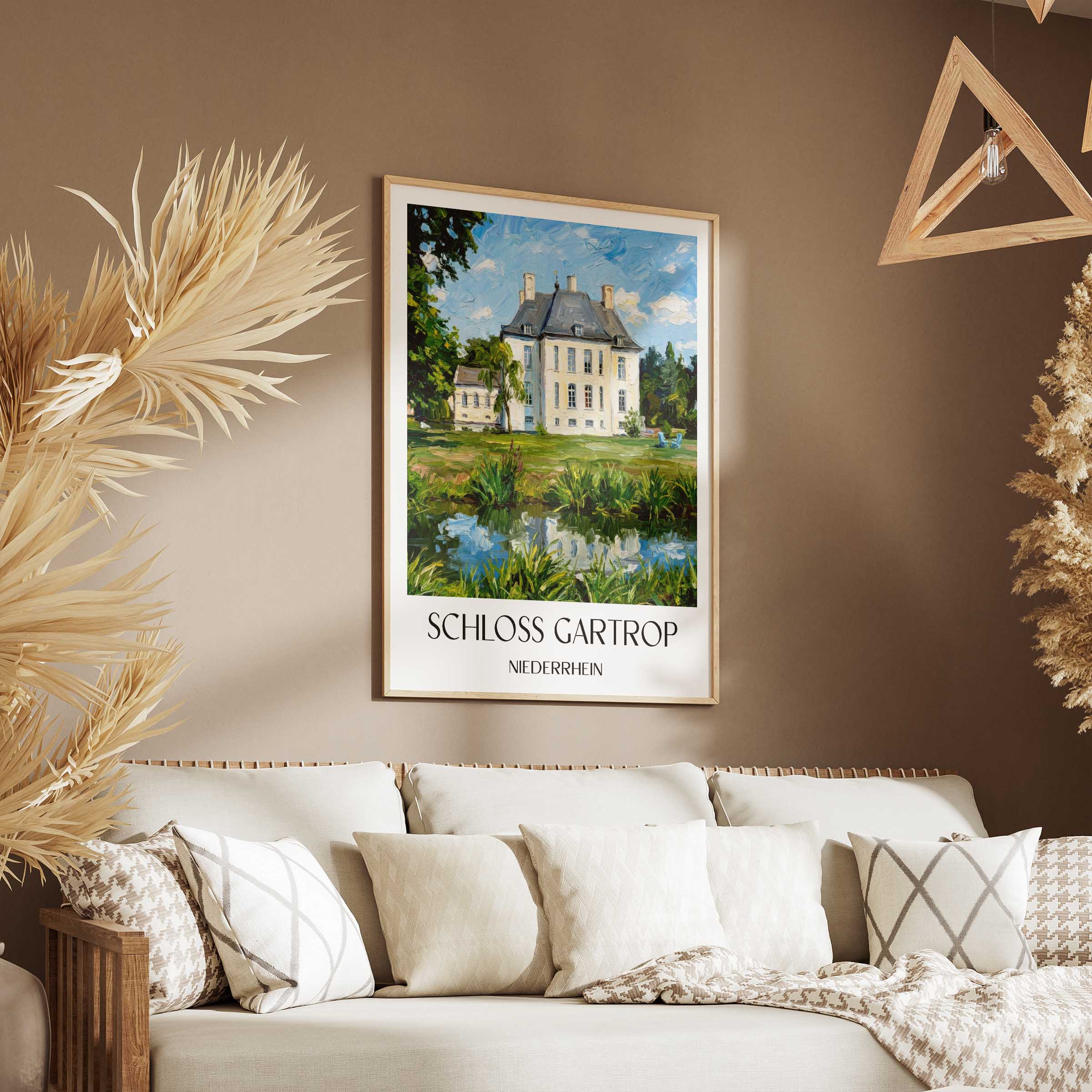 schloss-gartrop-niederrhein-deutschland-poster-oil-painting-oelgemaelde