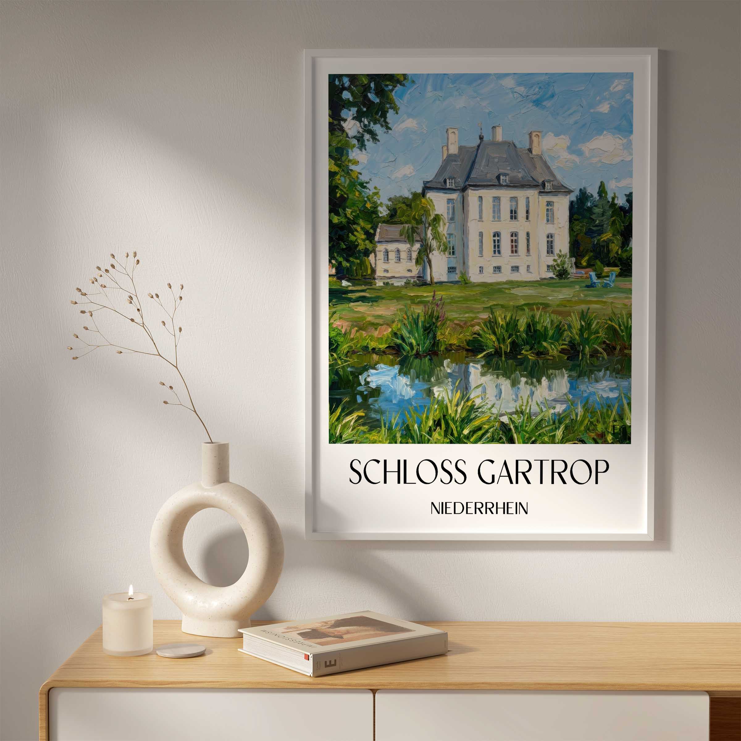 schloss-gartrop-niederrhein-deutschland-poster-oil-painting-oelgemaelde