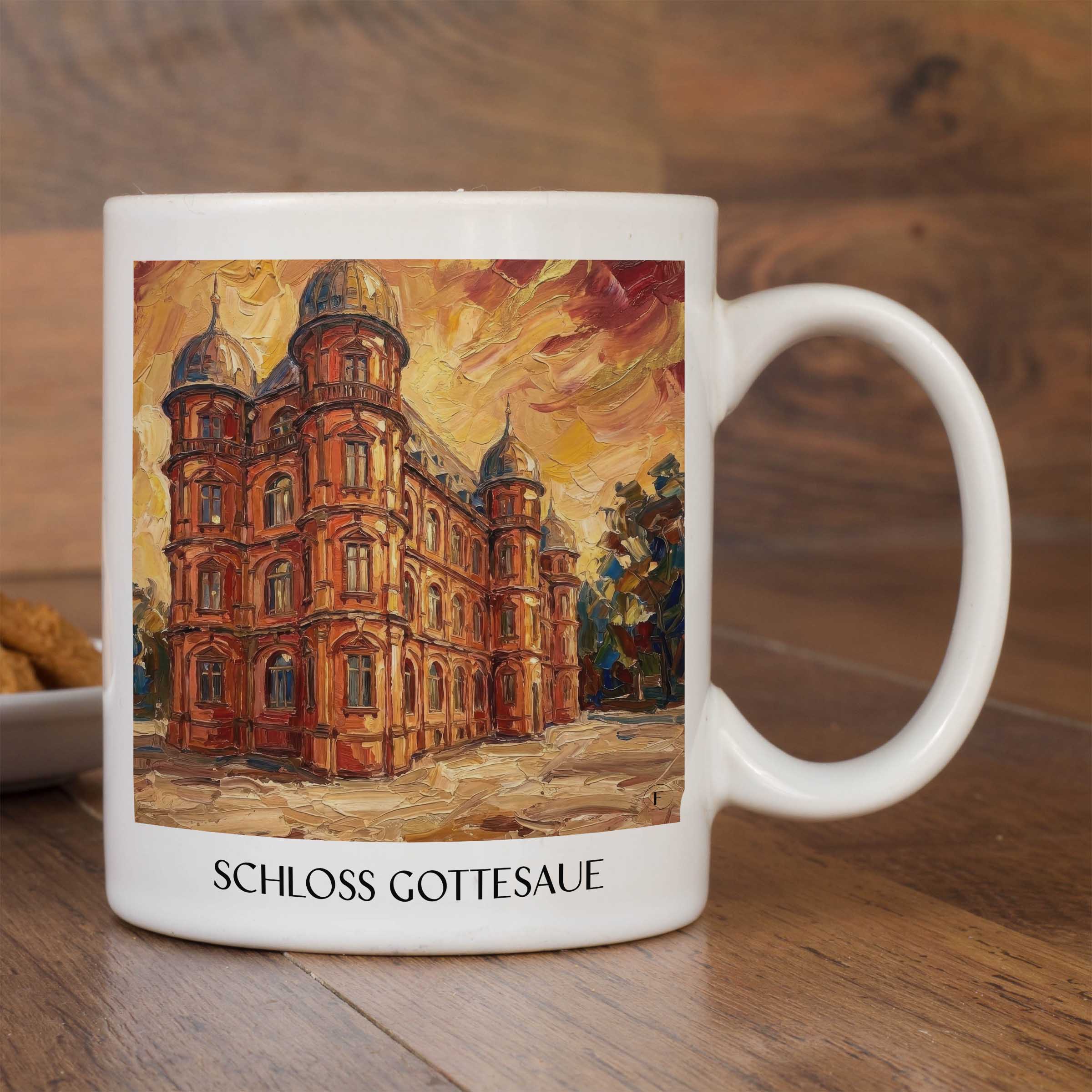 schloss-gottesaue-karlsruhe-deutschland-kaffeebecher-oil-painting-oelgemaelde