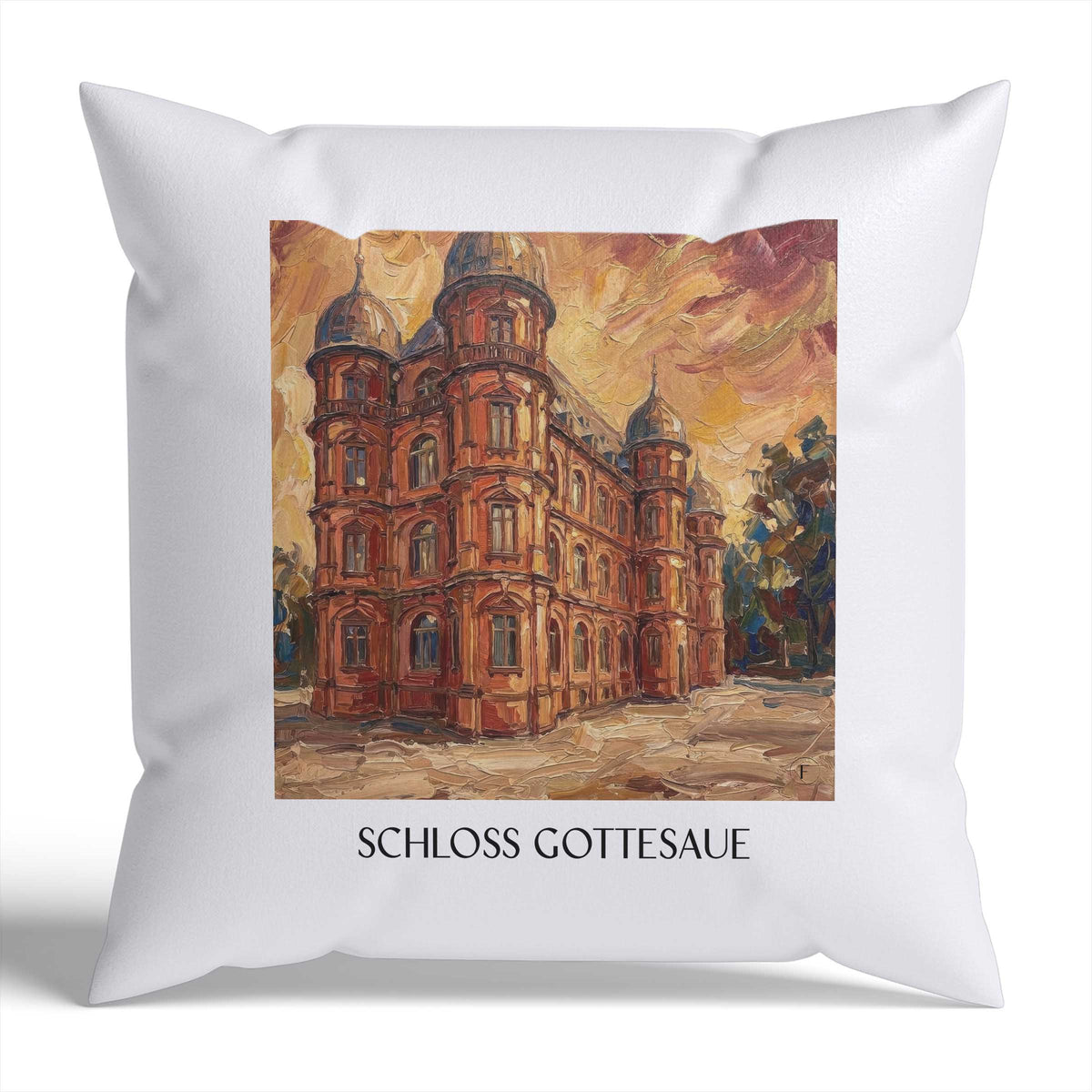 schloss-gottesaue-karlsruhe-deutschland-kissenbezug-oil-painting-oelgemaelde