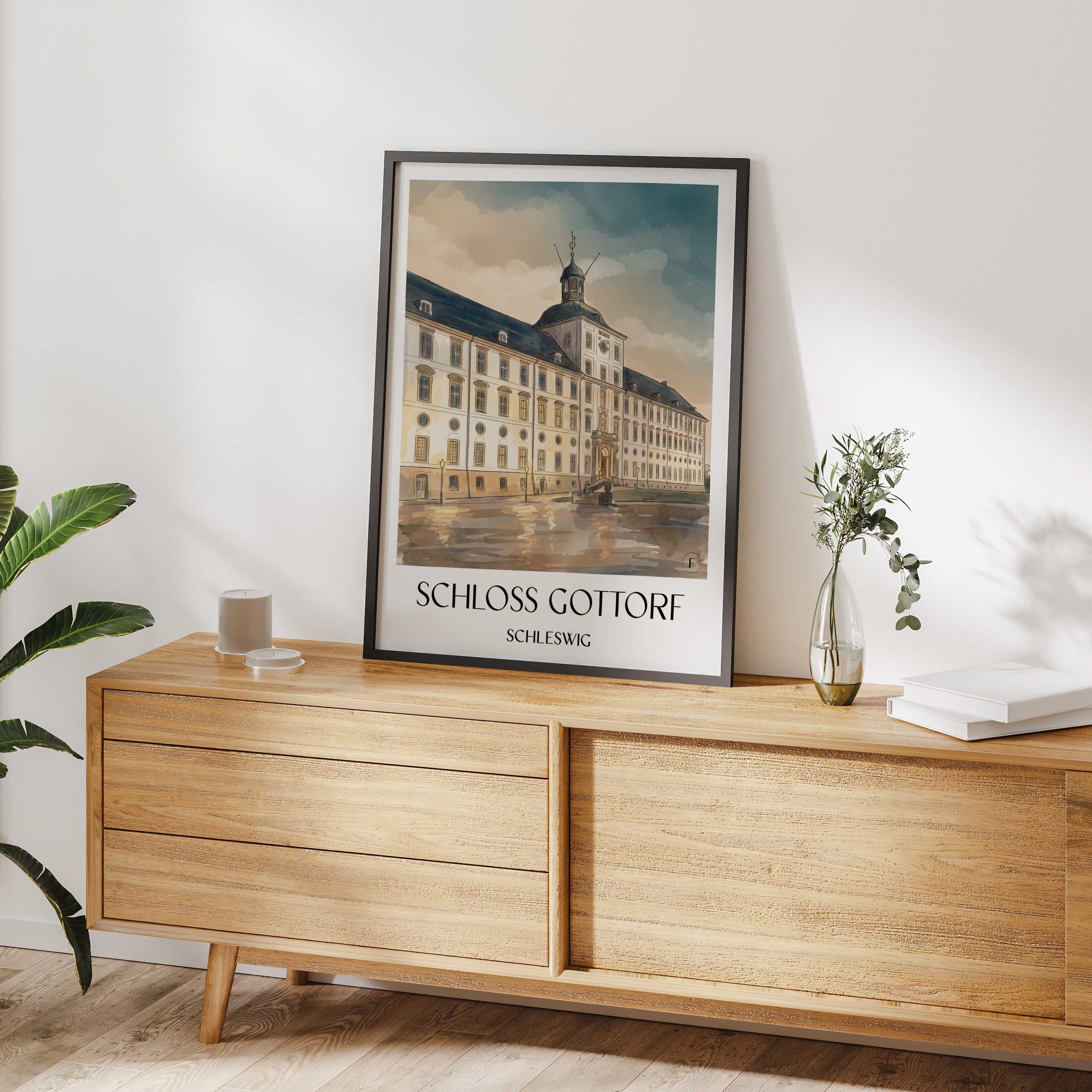 schloss-gottorf-schleswig-deutschland-poster-aquarell