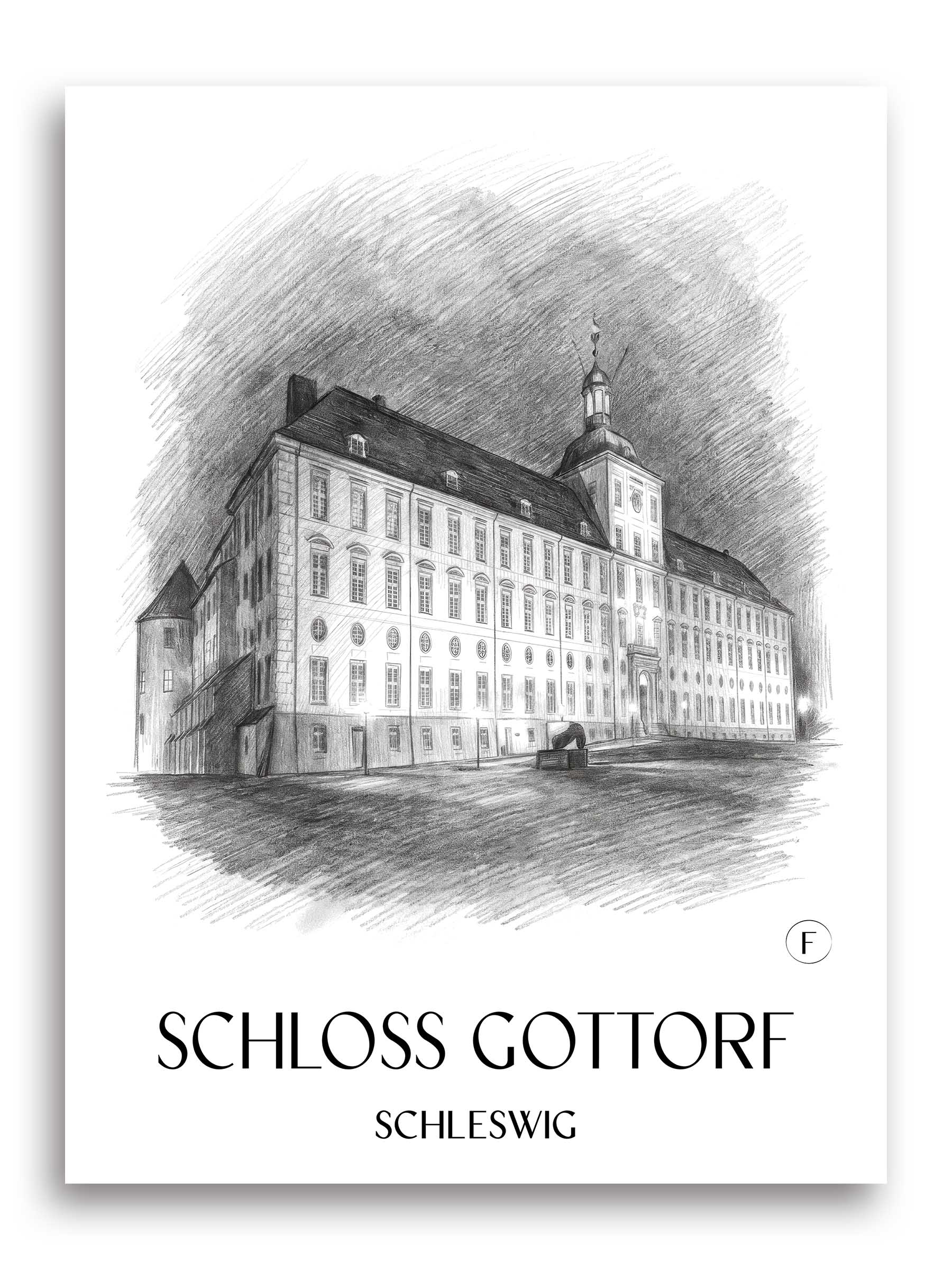 schloss-gottorf-schleswig-deutschland-poster-bleistift-zeichnung-drawing