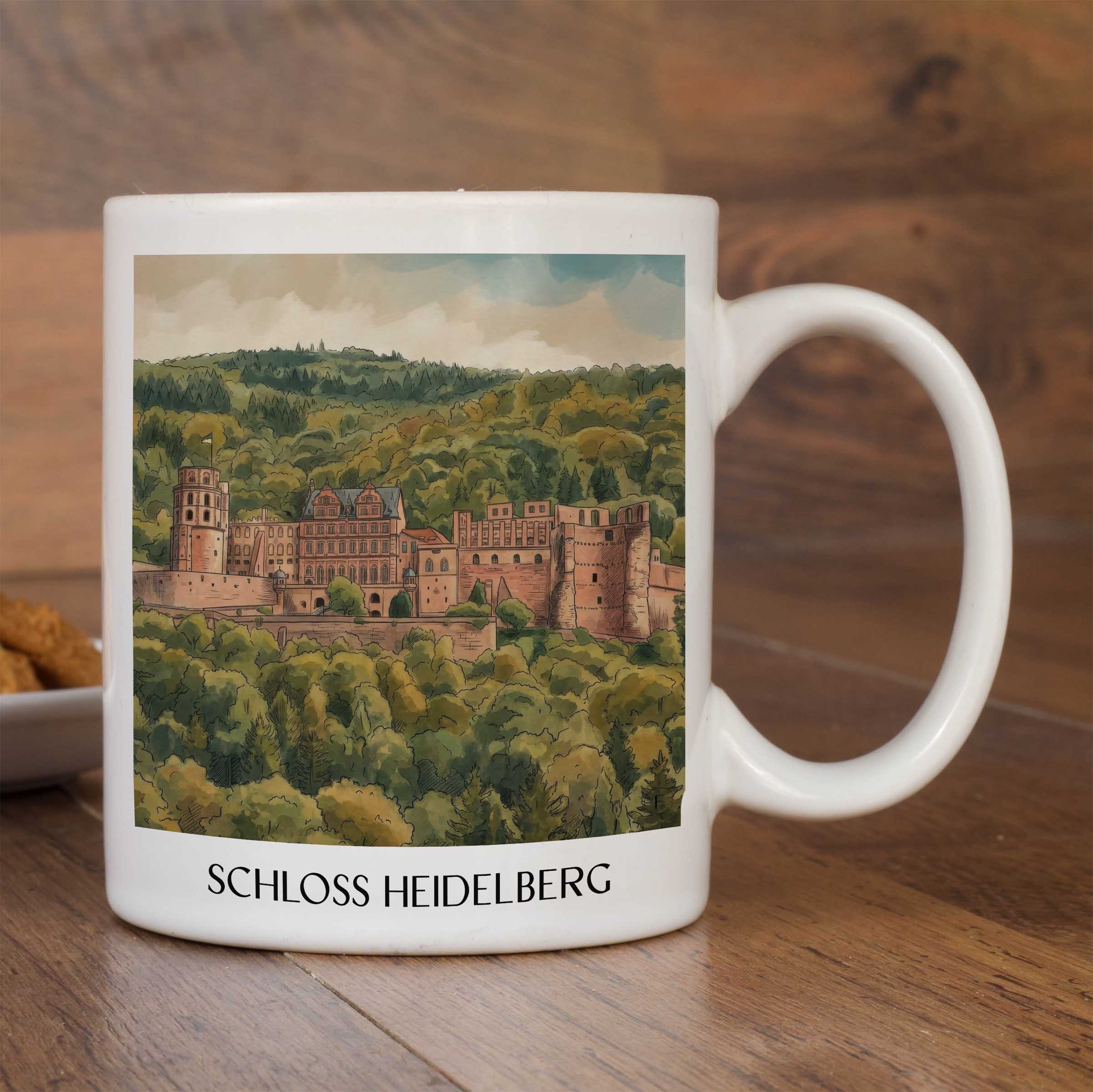 schloss-heidelberg-baden-württemberg-deutschland-kaffeebecher-aquarell