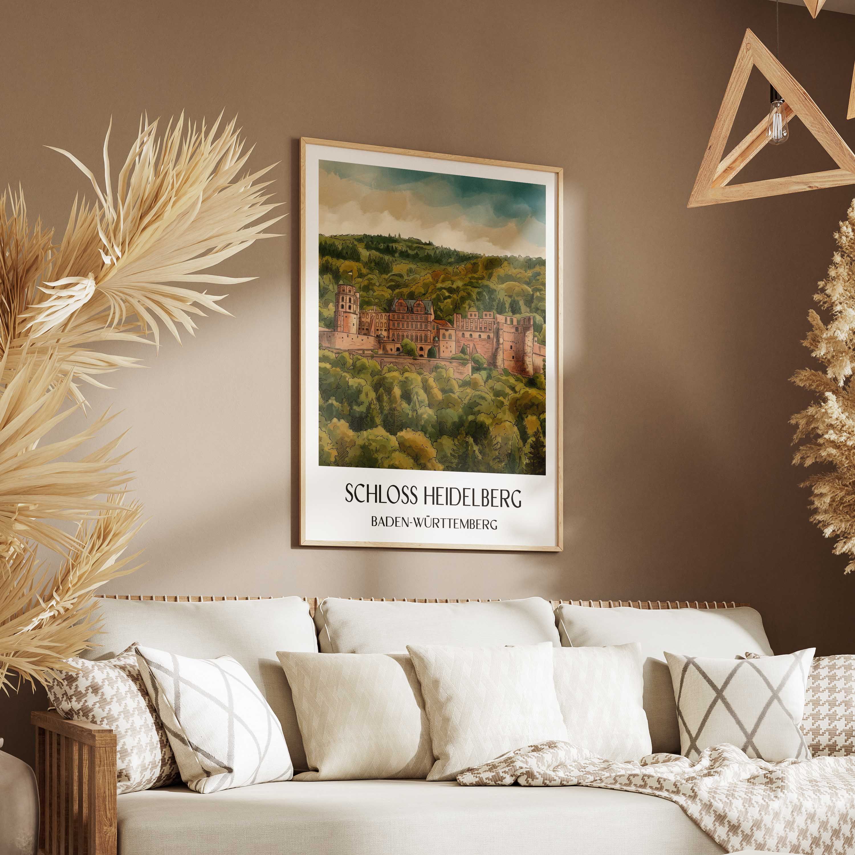 schloss-heidelberg-baden-württemberg-deutschland-poster-aquarell