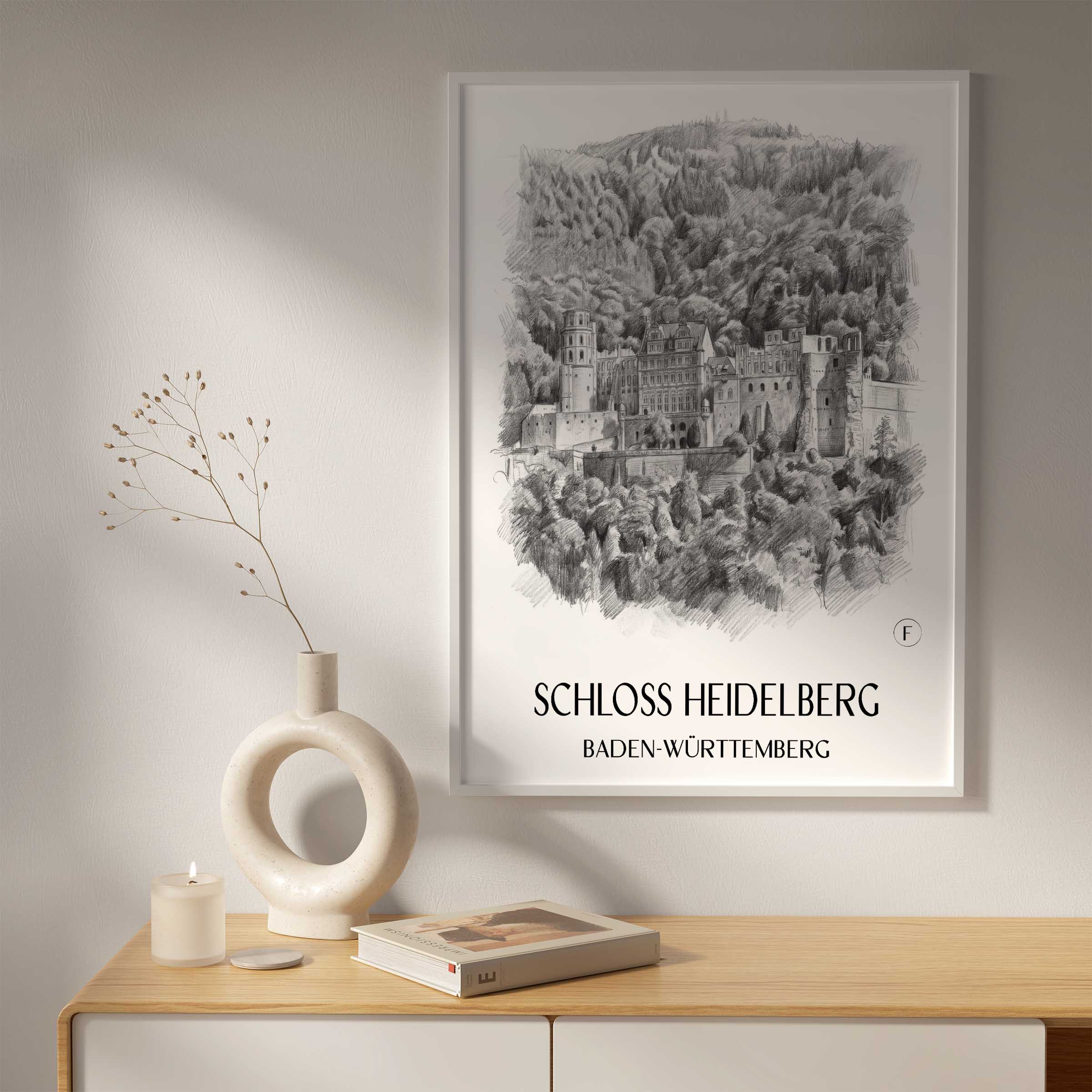 schloss-heidelberg-baden-württemberg-deutschland-poster-bleistift-zeichnung-drawing