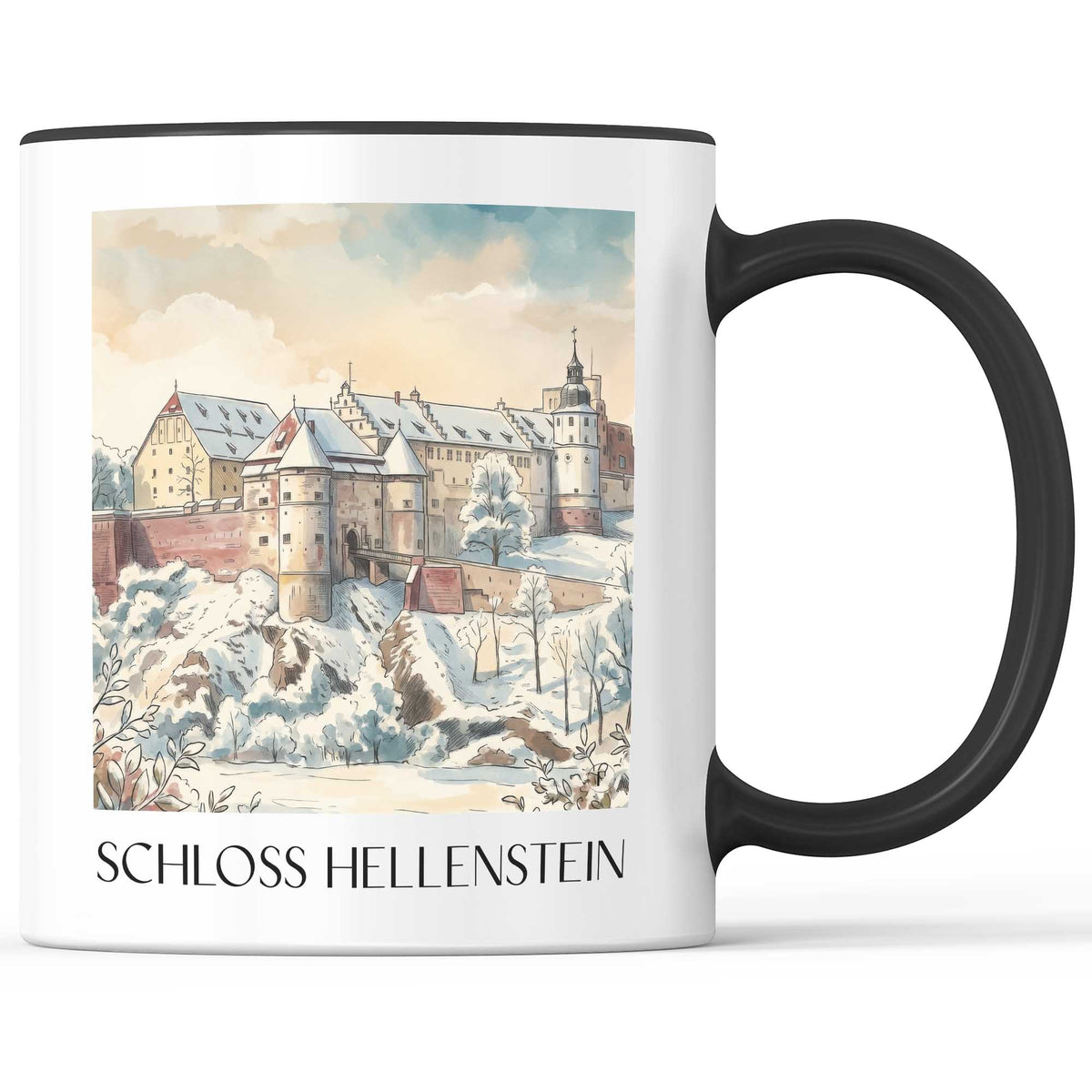 schloss-hellenstein-heidenheim-deutschland-kaffeebecher-aquarell