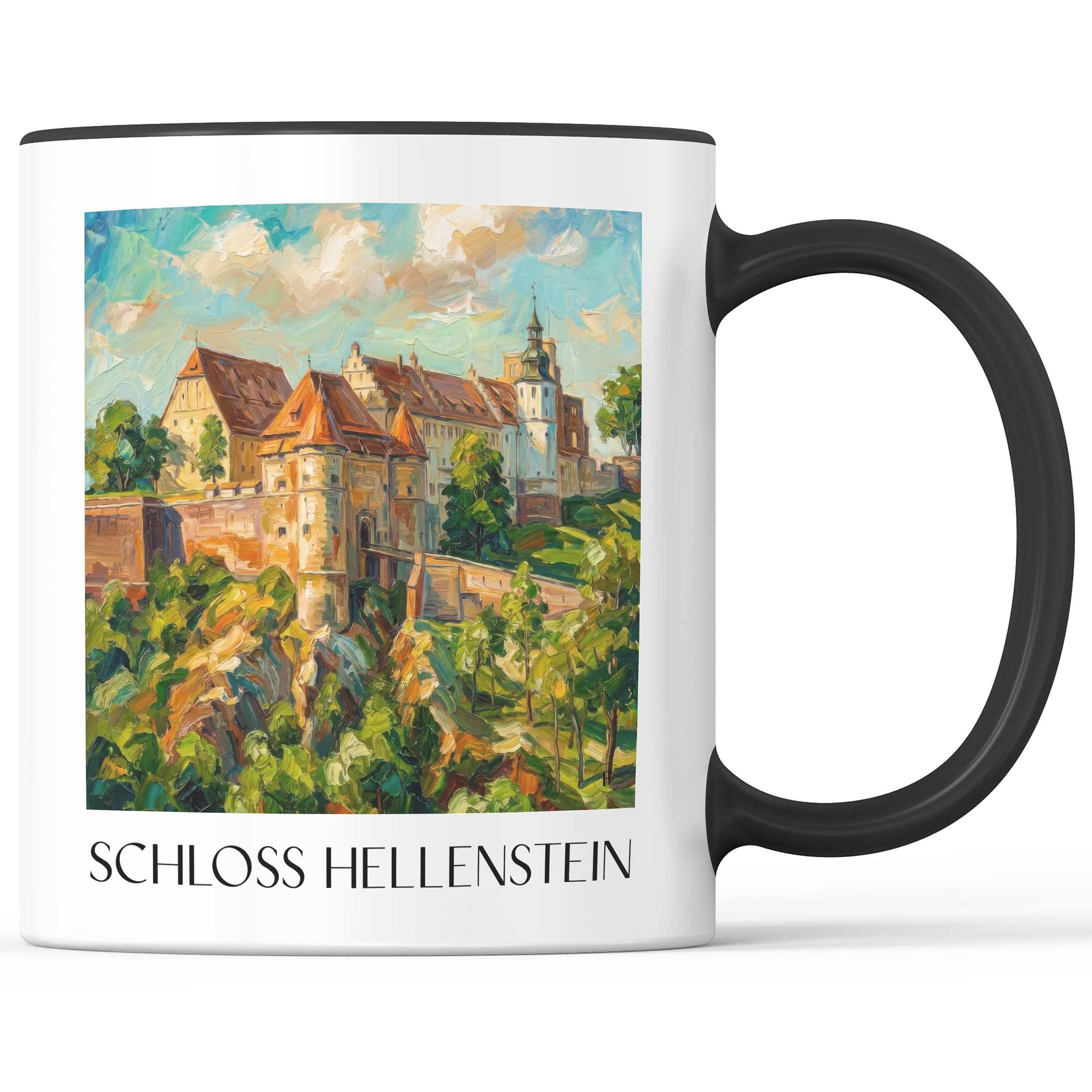 schloss-hellenstein-heidenheim-deutschland-kaffeebecher-oil-painting-oelgemaelde